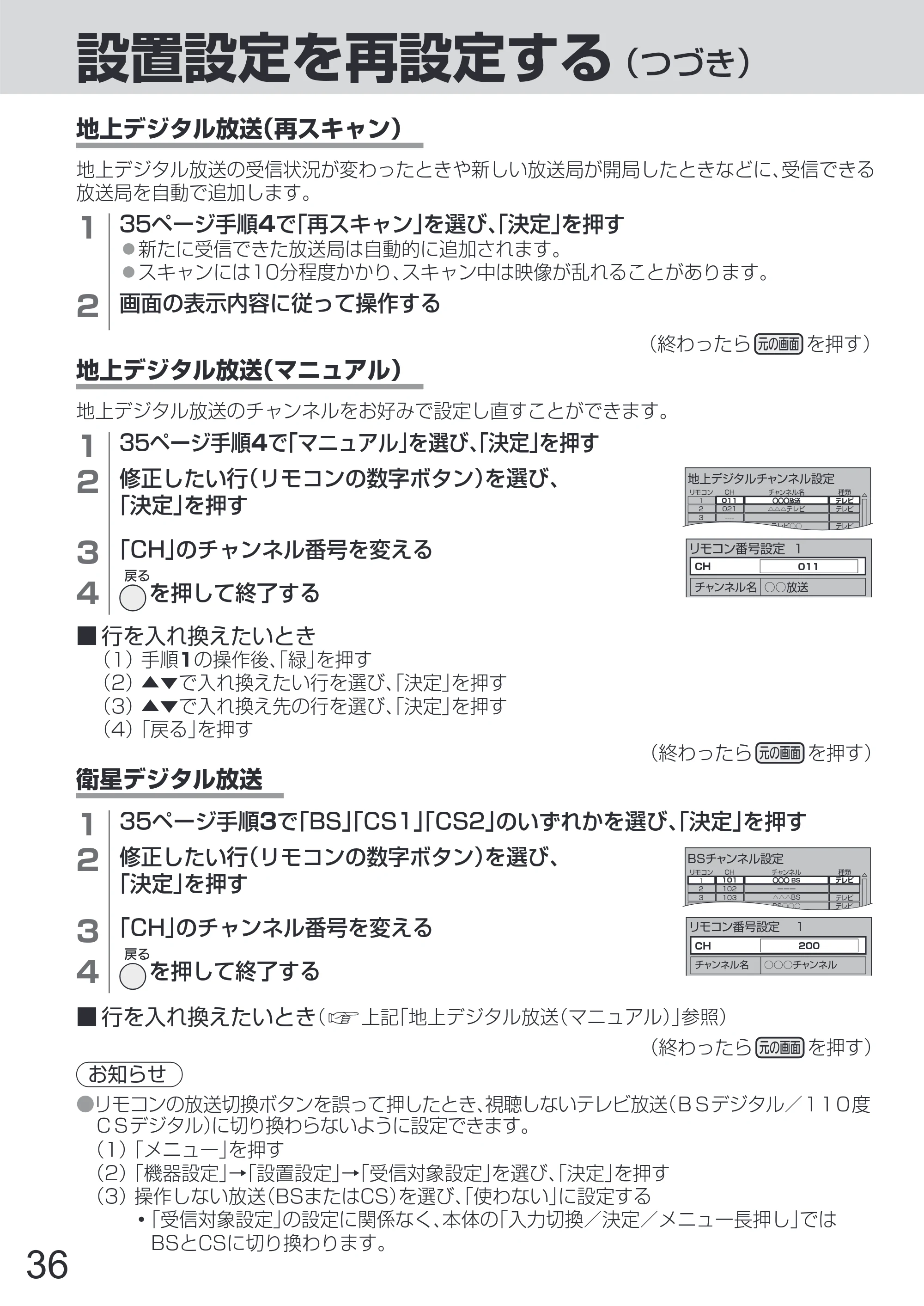 日立 L65-Z2 取扱説明書 — 原本ページ — 36ページ