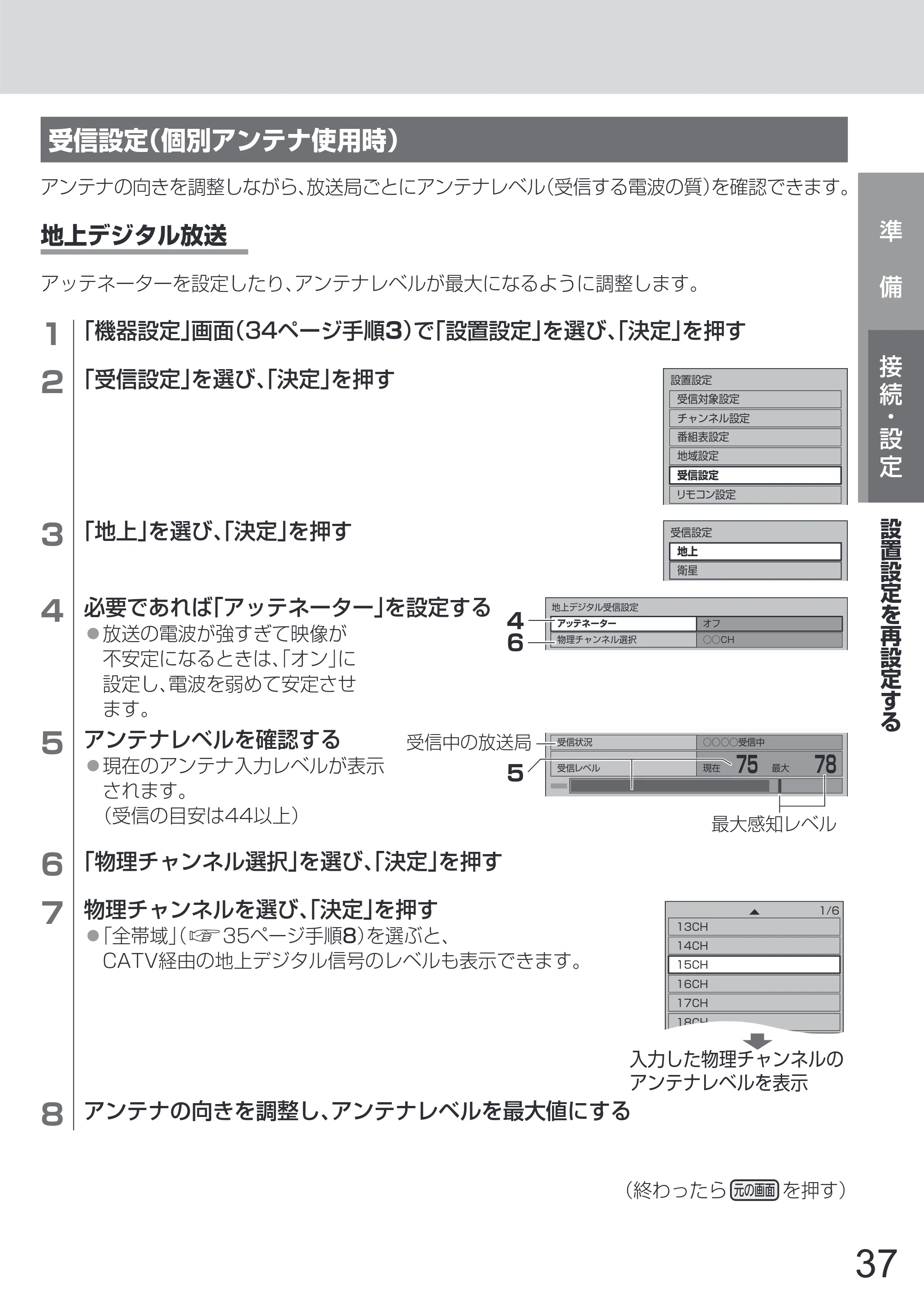 日立 L65-Z2 取扱説明書 — 原本ページ — 37ページ