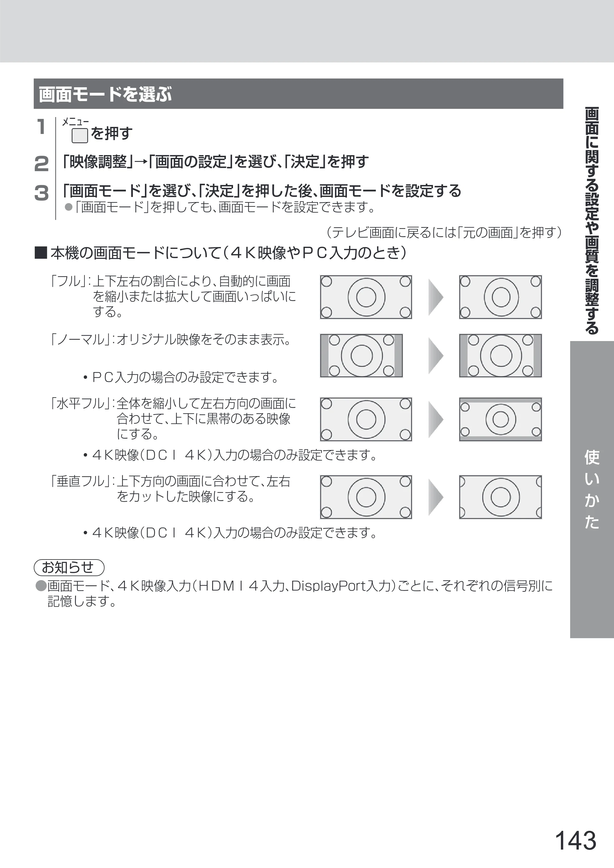 日立 L65-Z2 取扱説明書 — 原本ページ — 143ページ