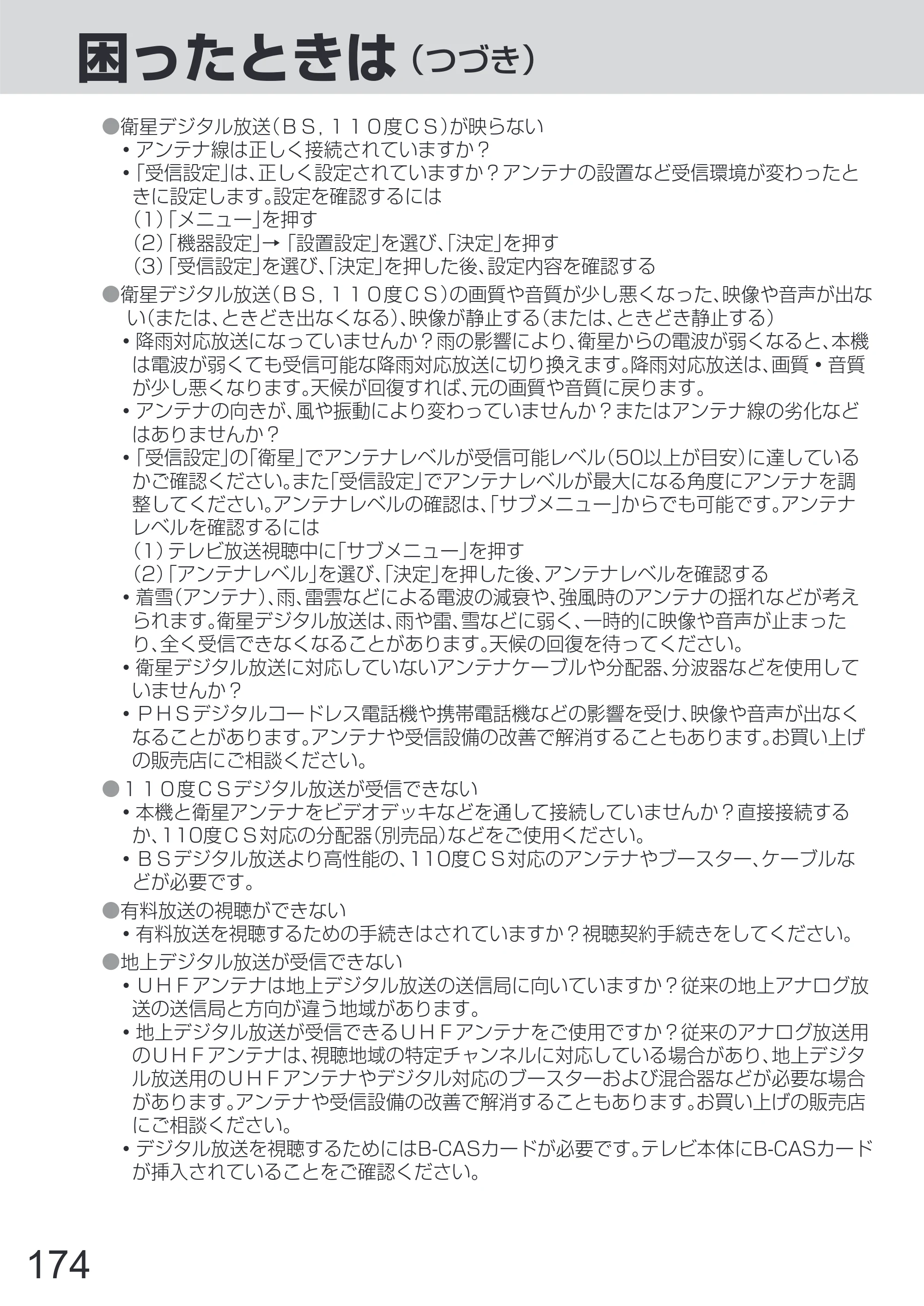 日立 L65-Z2 取扱説明書 — 原本ページ — 174ページ