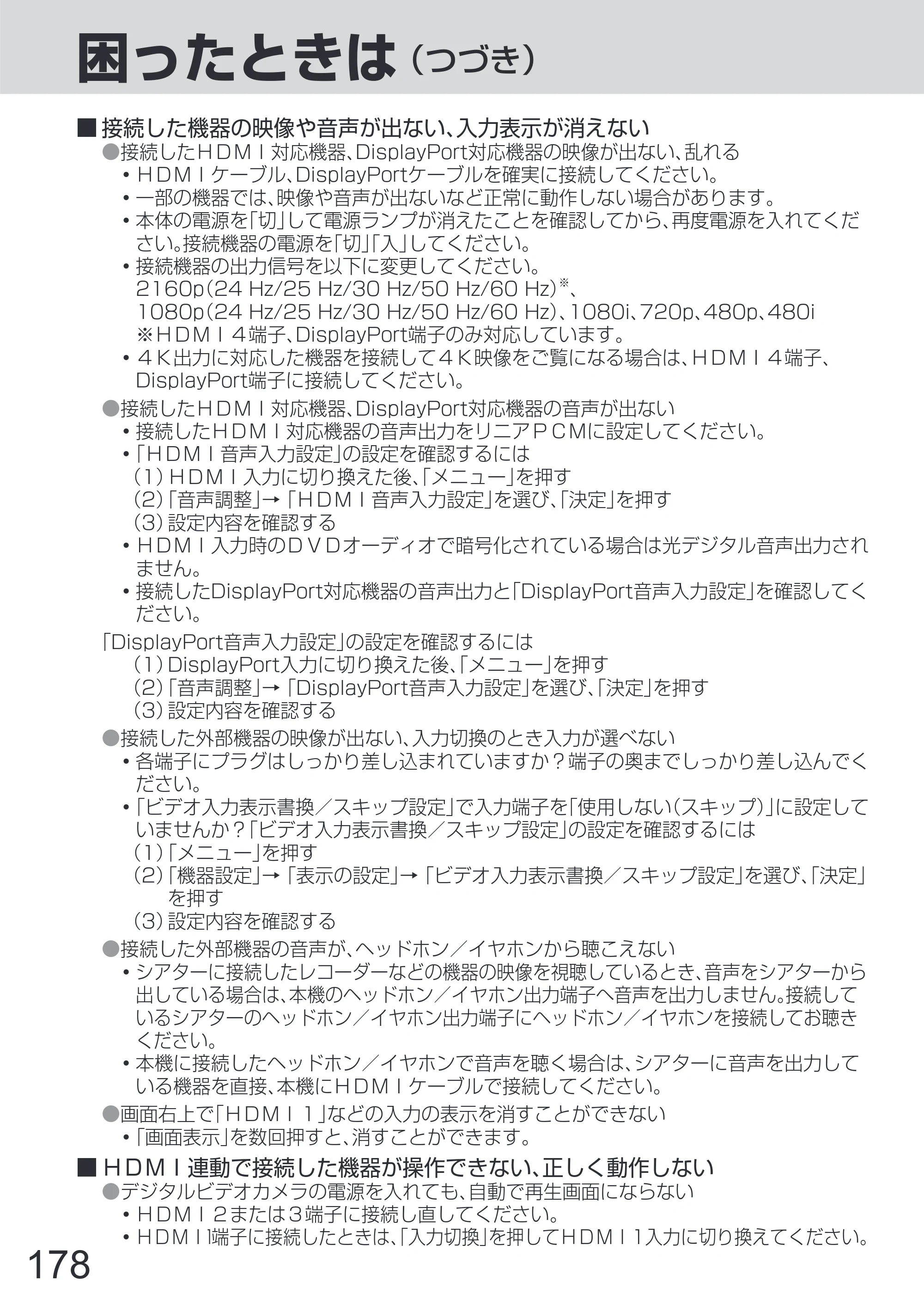 日立 L65-Z2 取扱説明書 — 原本ページ — 178ページ