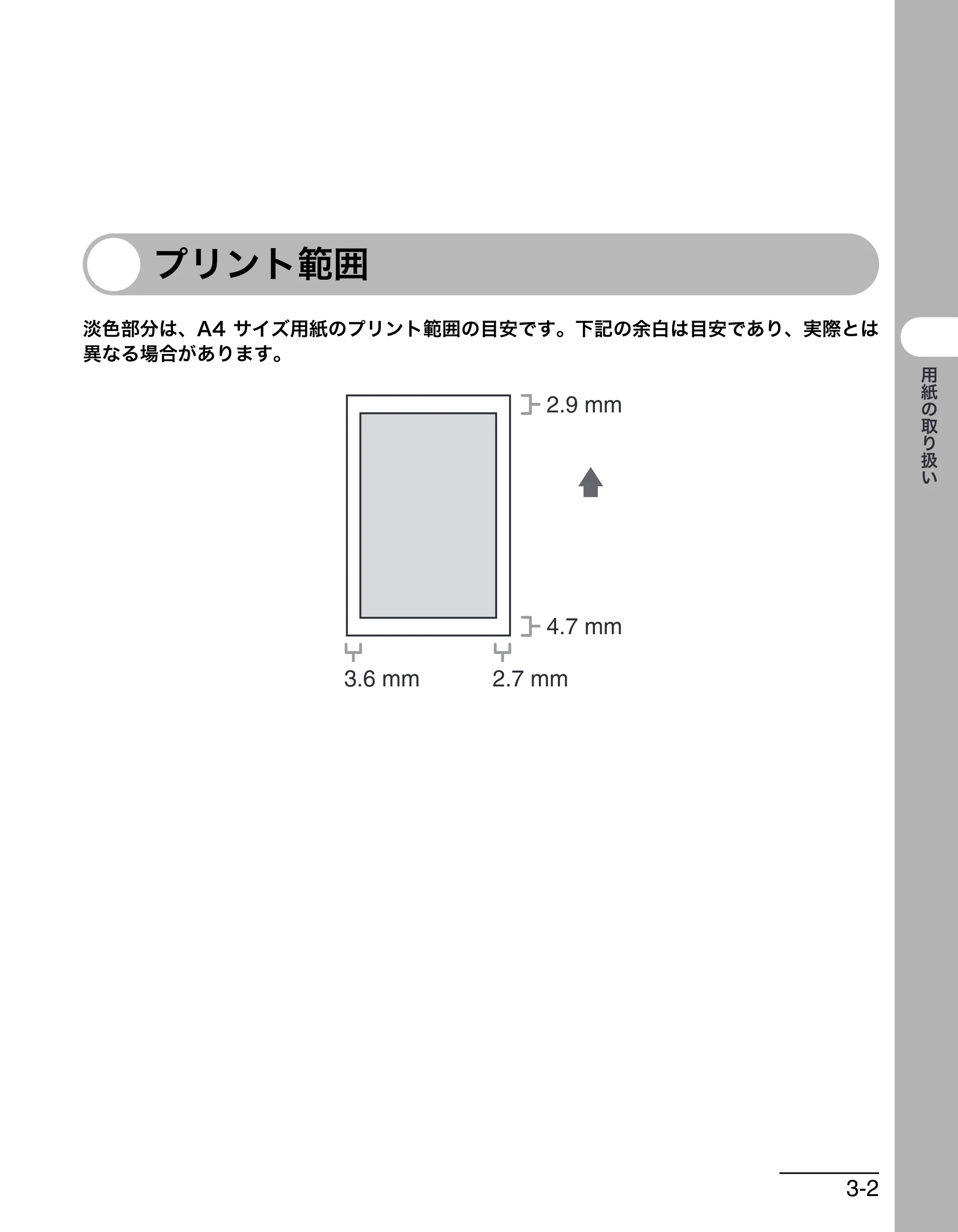 キヤノン MF6570 操作ガイド （基本編） （PDF形式／6.72Mバイト） — プリント範囲 — 原本ページ — 42ページ