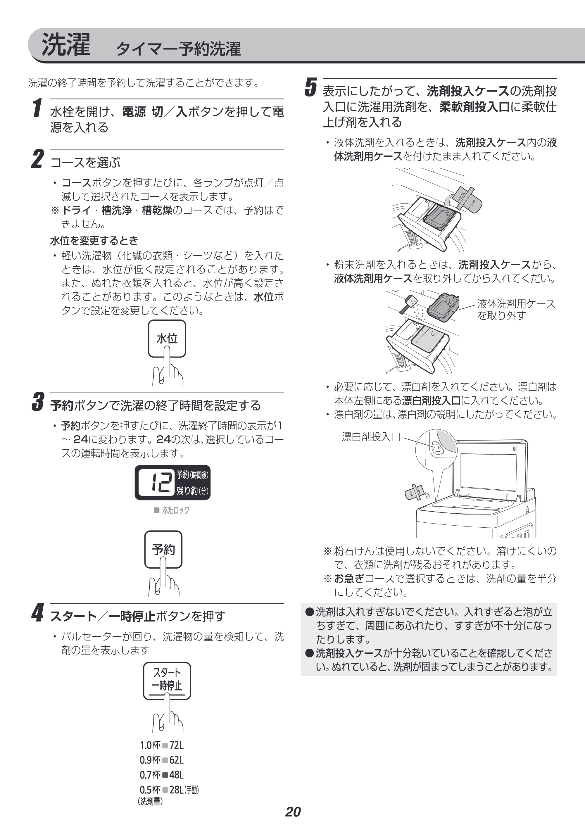 アイリスオーヤマ PAW-101E 取扱説明書 — 原本ページ — 20ページ