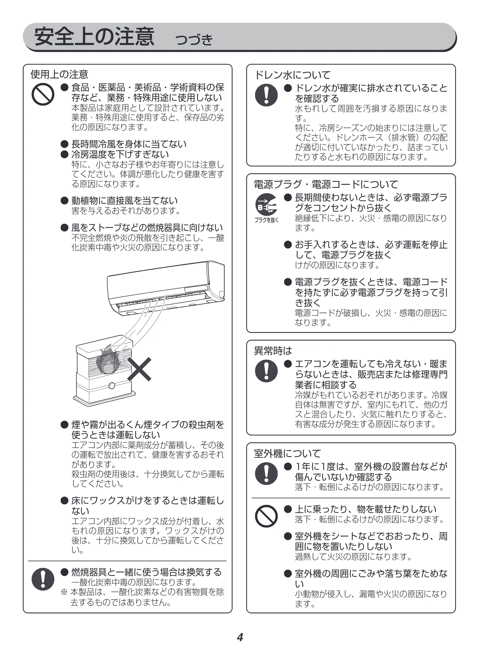 アイリスオーヤマ IRA-2204W 取扱説明書 — 原本ページ — 4ページ