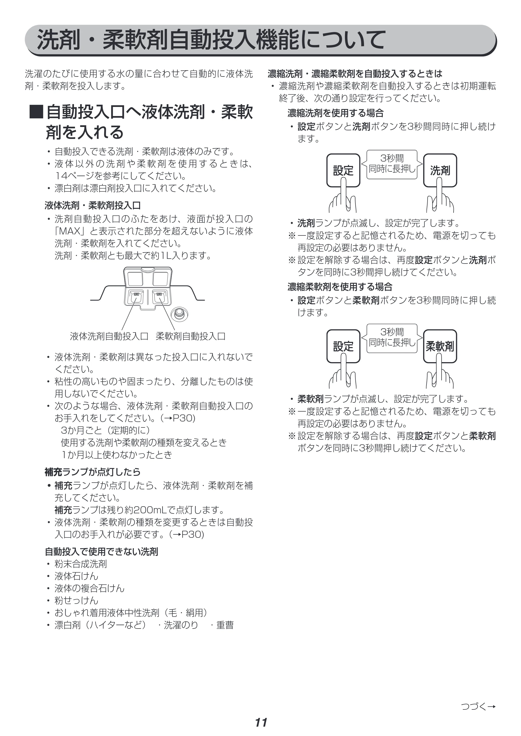 アイリスオーヤマ IAW-T1001 取扱説明書 — 原本ページ — 11ページ