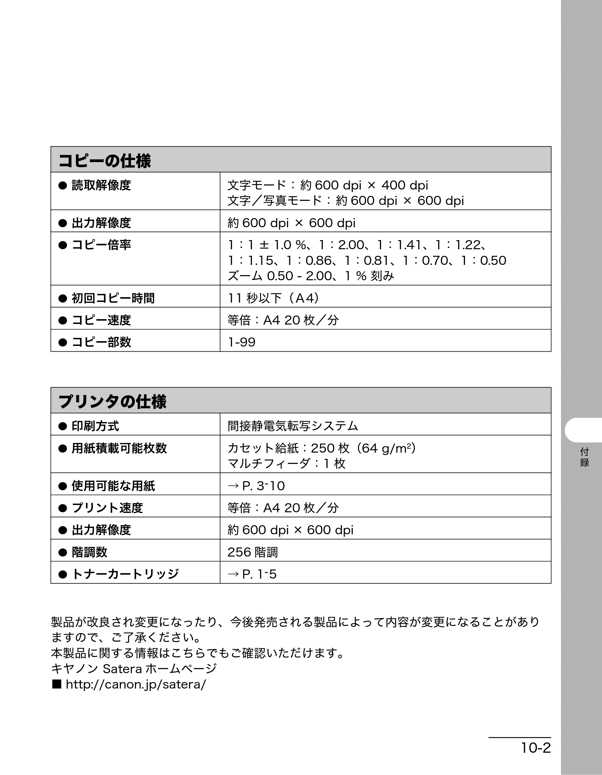キヤノン MF3220 操作ガイド （基本編） （PDF形式／2.91Mバイト） — コピーの仕様 — 原本ページ — 74ページ