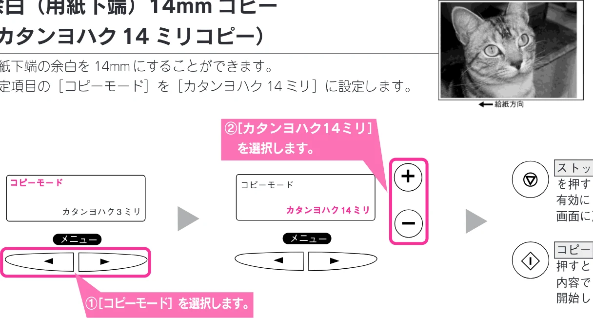 エプソン CC-600PX スタートアップガイド — 余白1.5mm コピー(ギリギリコピー) — 図版 39-3 — 39ページ