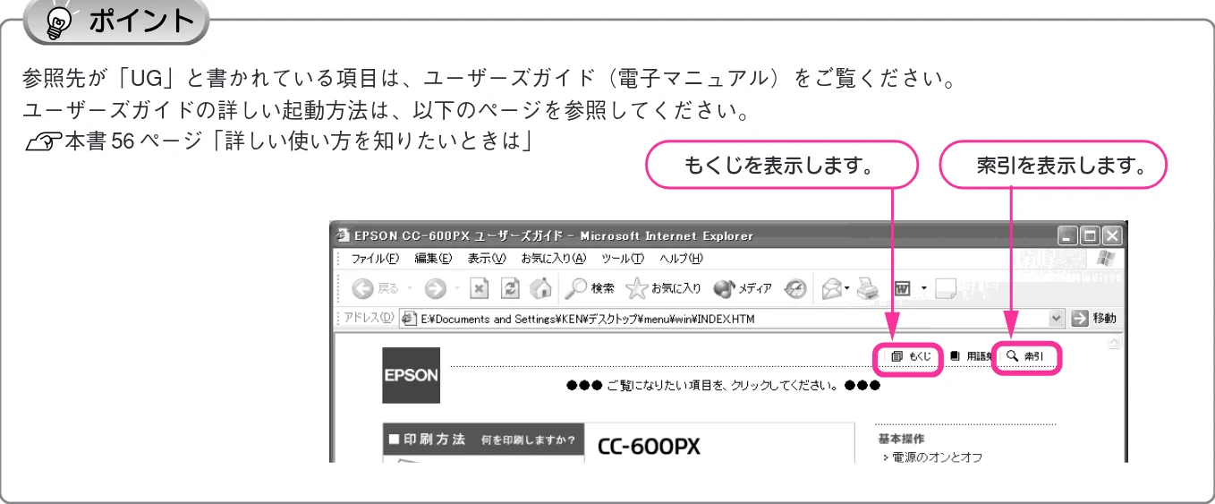 エプソン CC-600PX スタートアップガイド — 索引 — 図版 100-1 — 100ページ