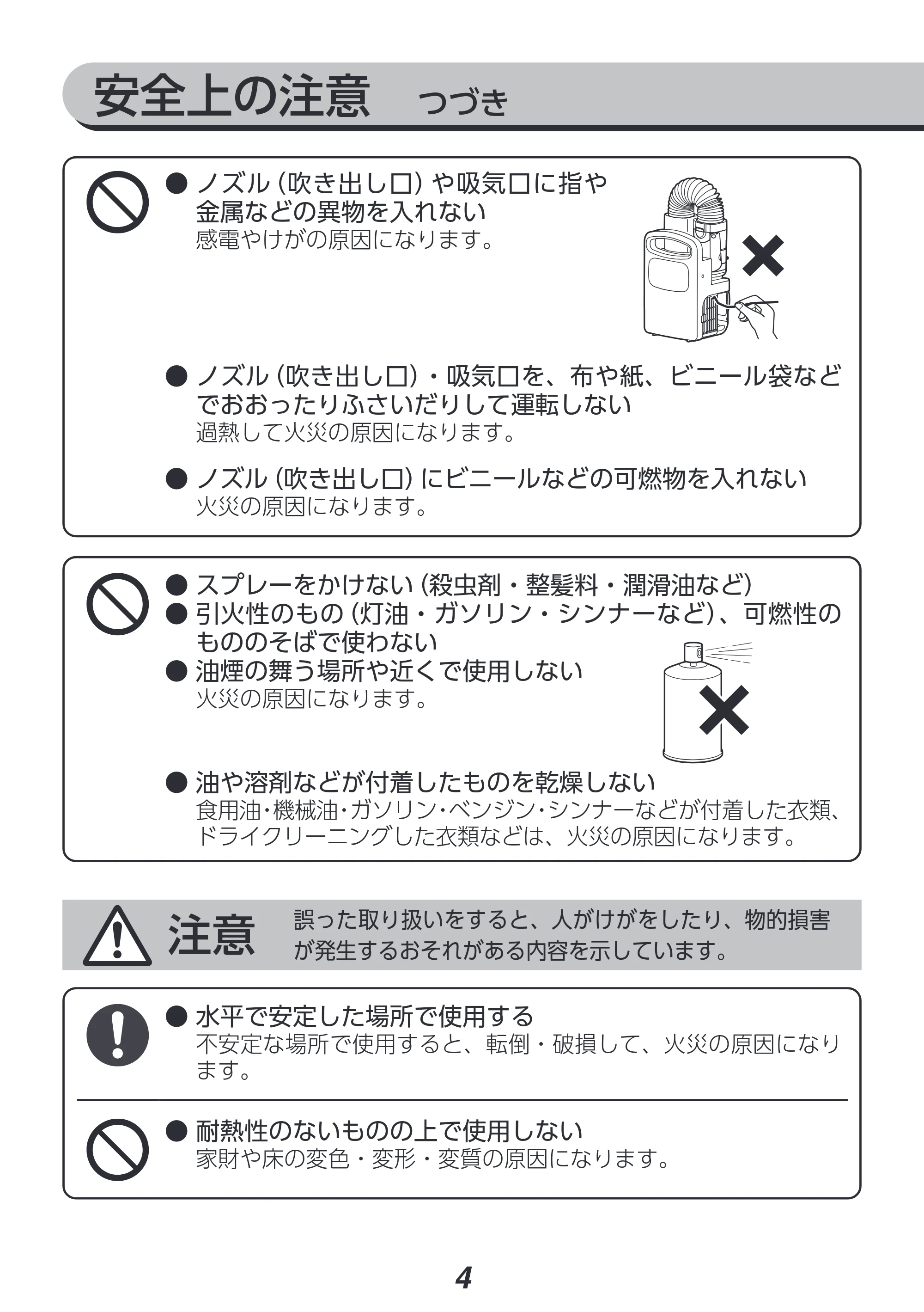 アイリスオーヤマ FK-RC3 取扱説明書 — 原本ページ — 4ページ