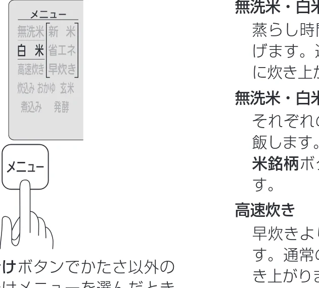 アイリスオーヤマ RC-PH30 取扱説明書 — 使いかた 炊飯 つづき — 図版 14-1 — 14ページ