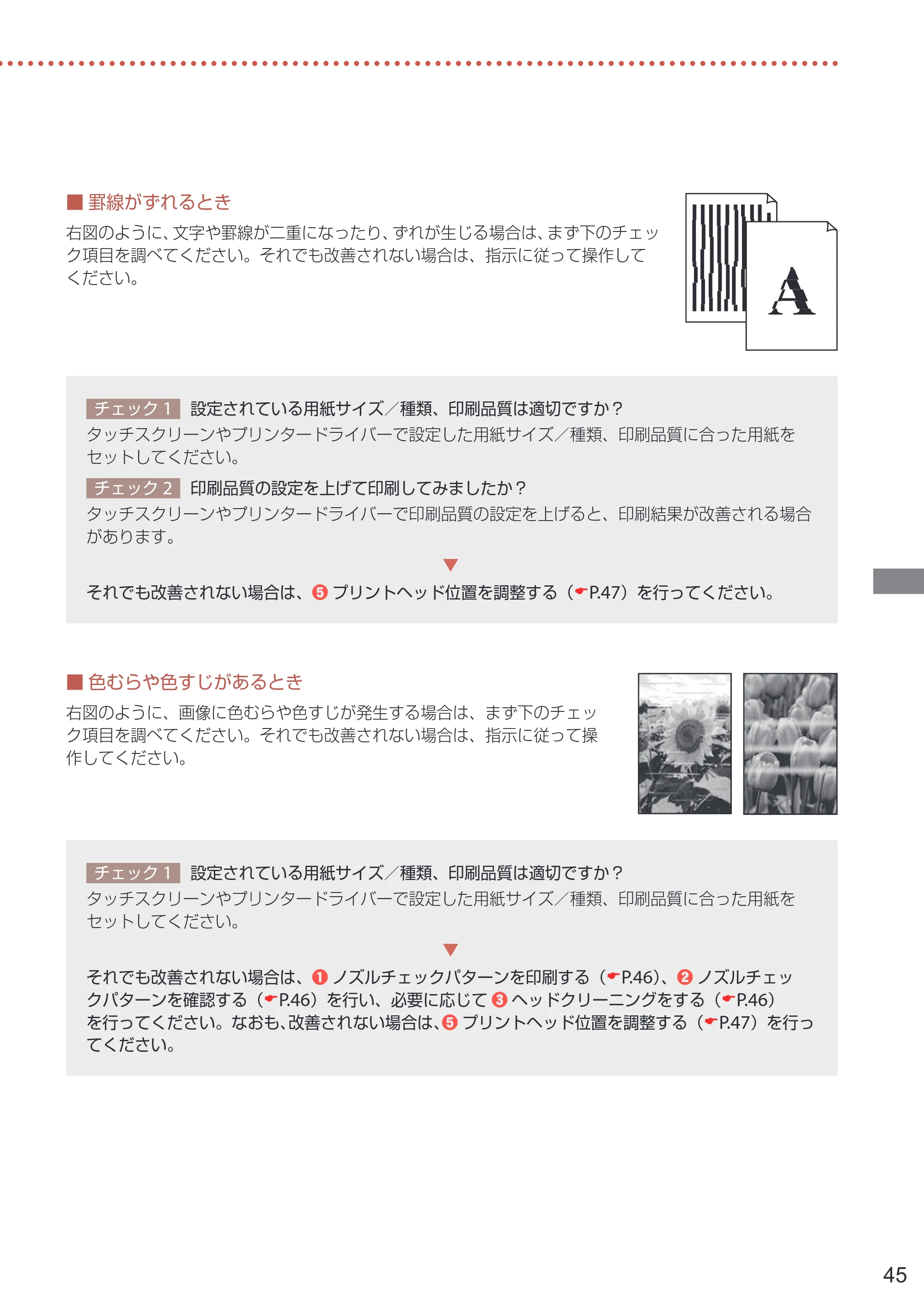 キヤノン PIXUS XK110 PIXUS XK110 設置・基本操作マニュアル 2026年9月17日更新（PDF：7.0MB） — 原本ページ — 47ページ