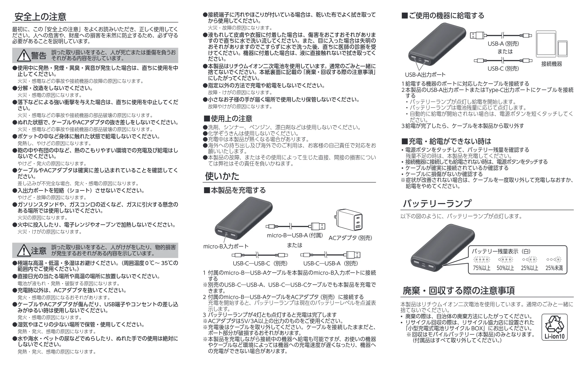 アイリスオーヤマ IPB-C2003 取扱説明書 — 原本ページ — 2ページ