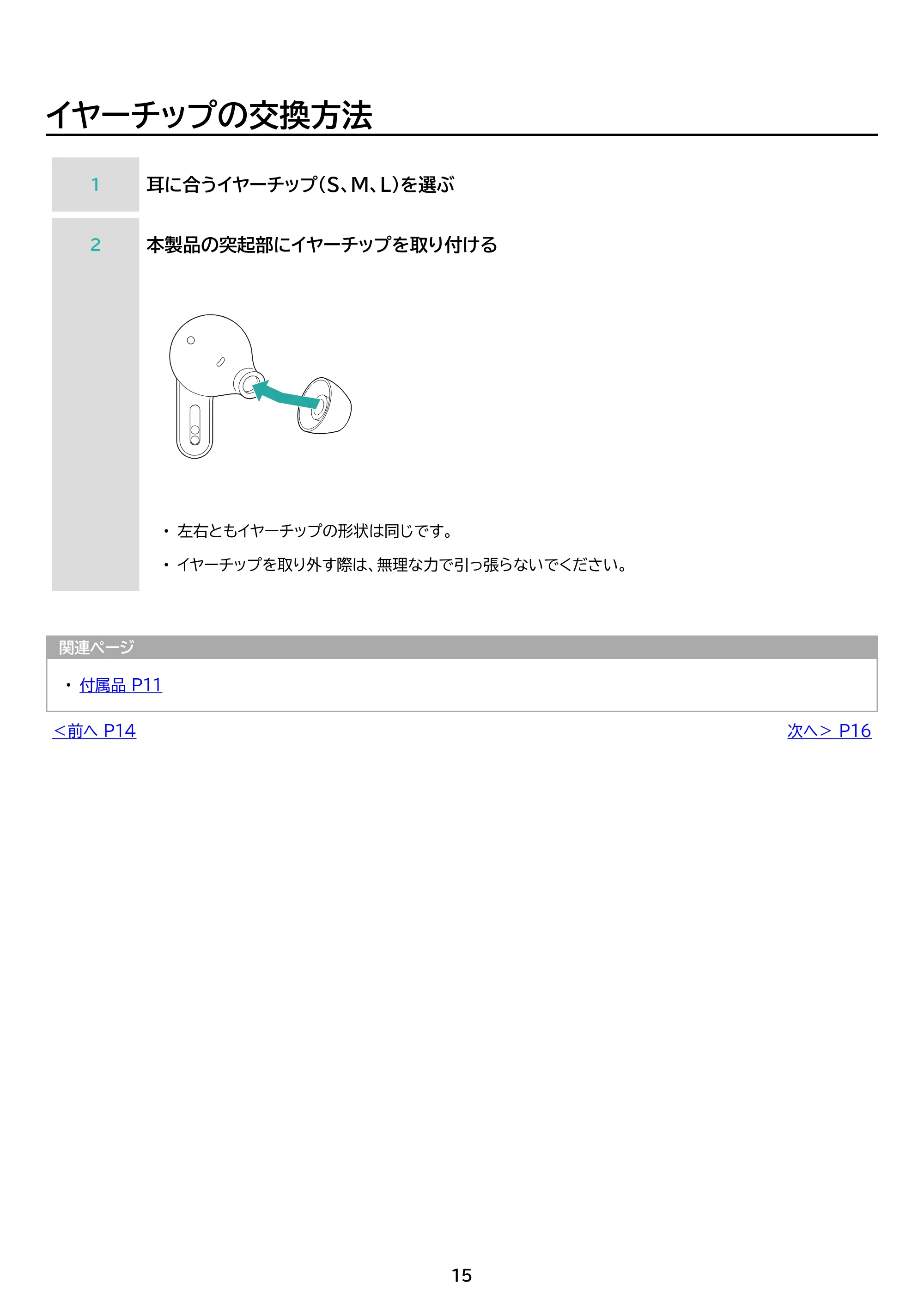 アイリスオーヤマ WEP-102 取扱説明書 — 原本ページ — 15ページ