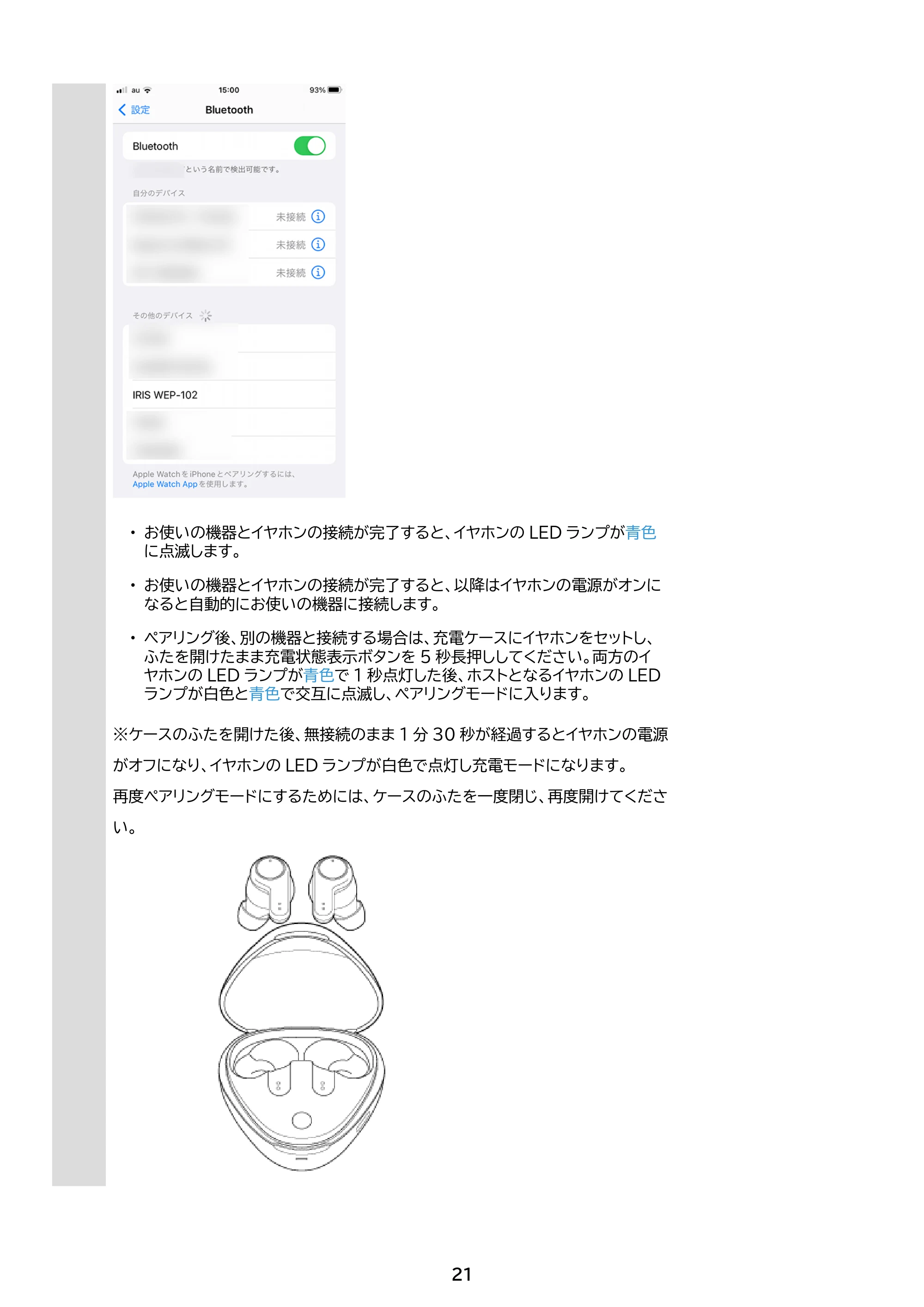 アイリスオーヤマ WEP-102 取扱説明書 — 原本ページ — 21ページ