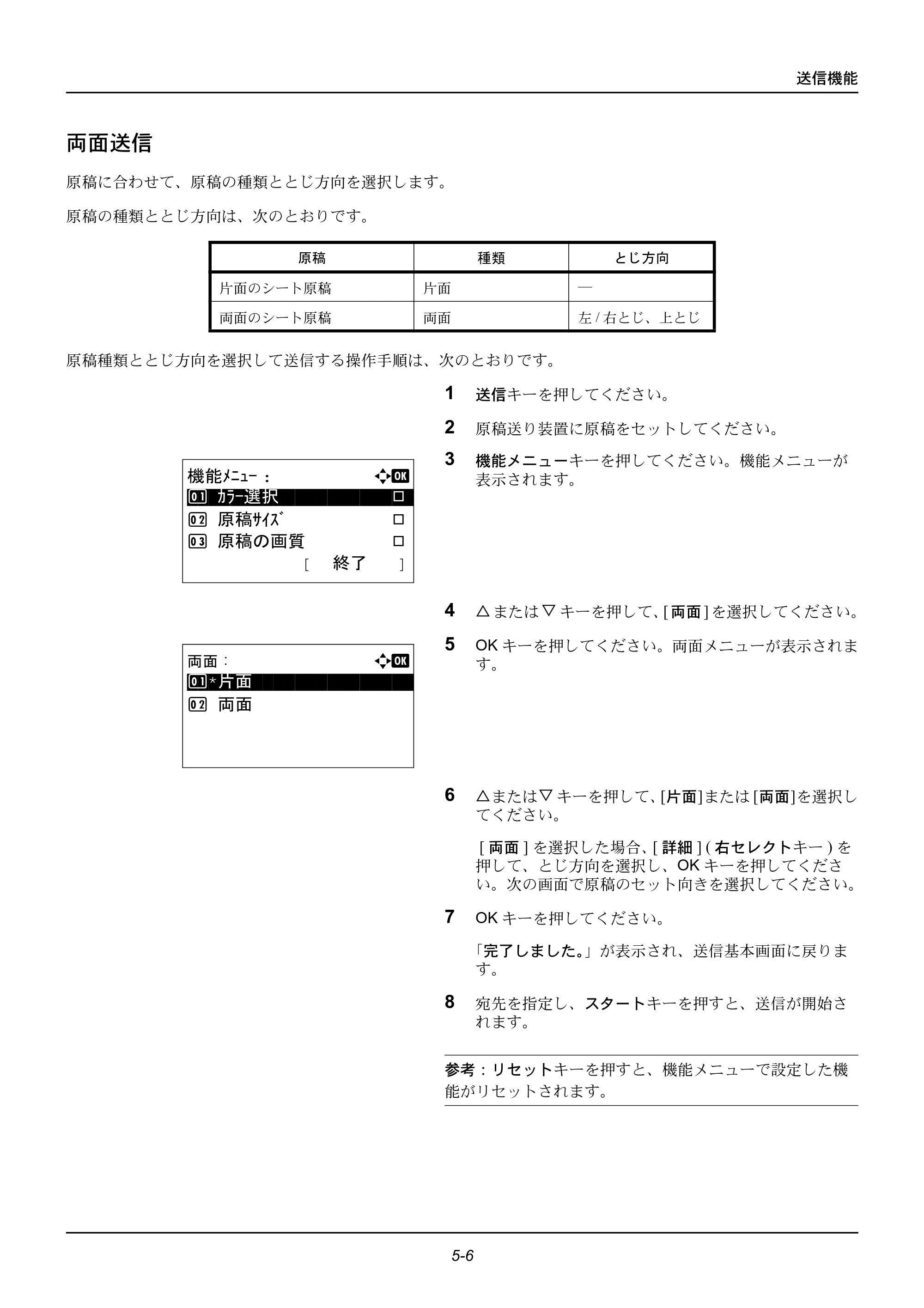 京セラ ECOSYS M2535dn ECOSYS M2535dn 使用説明書 — 両面送信 — 原本ページ — 144ページ