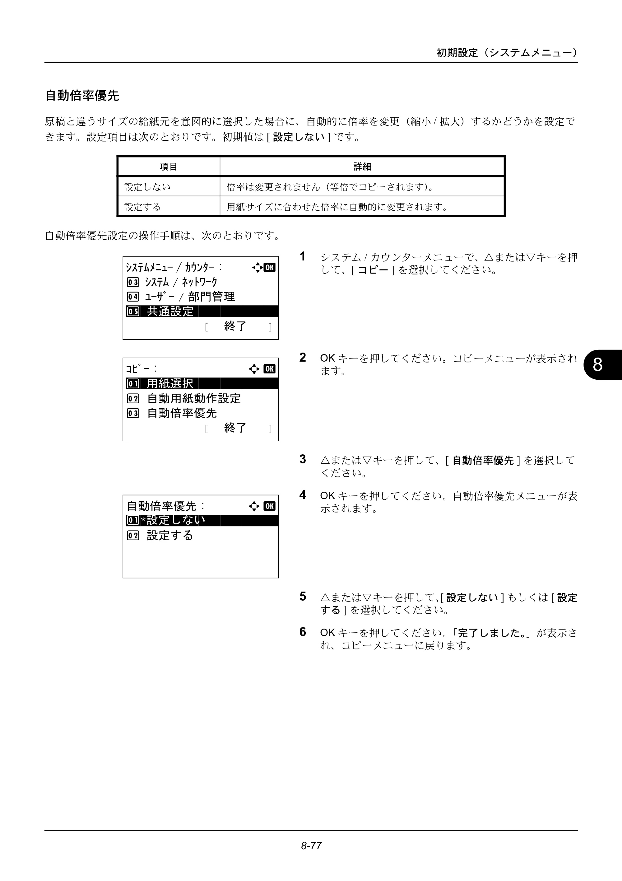 京セラ ECOSYS M2535dn ECOSYS M2535dn 使用説明書 — 自動倍率優先 — 原本ページ — 273ページ