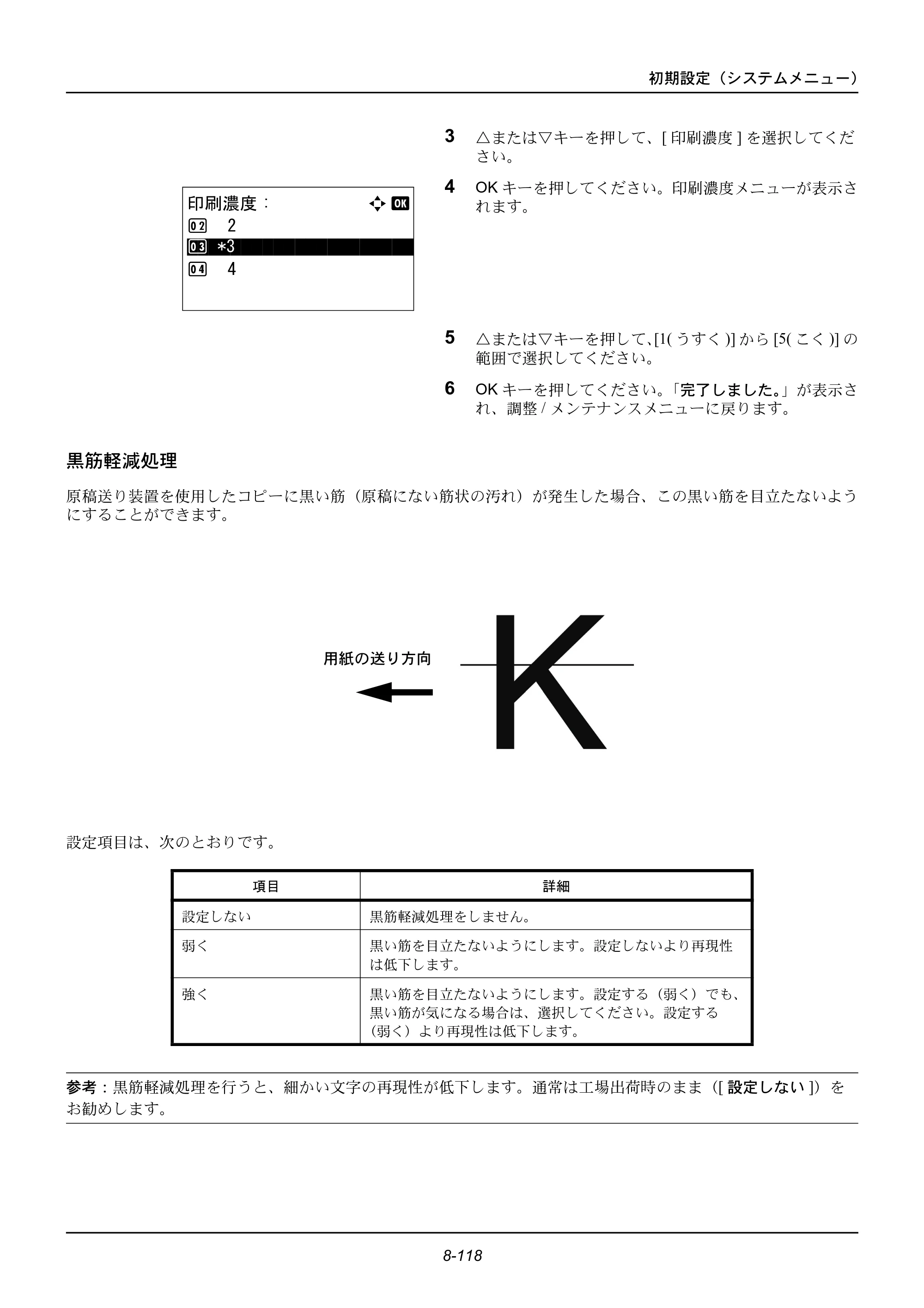京セラ ECOSYS M2535dn ECOSYS M2535dn 使用説明書 — 黒筋軽減処理 — 原本ページ — 314ページ