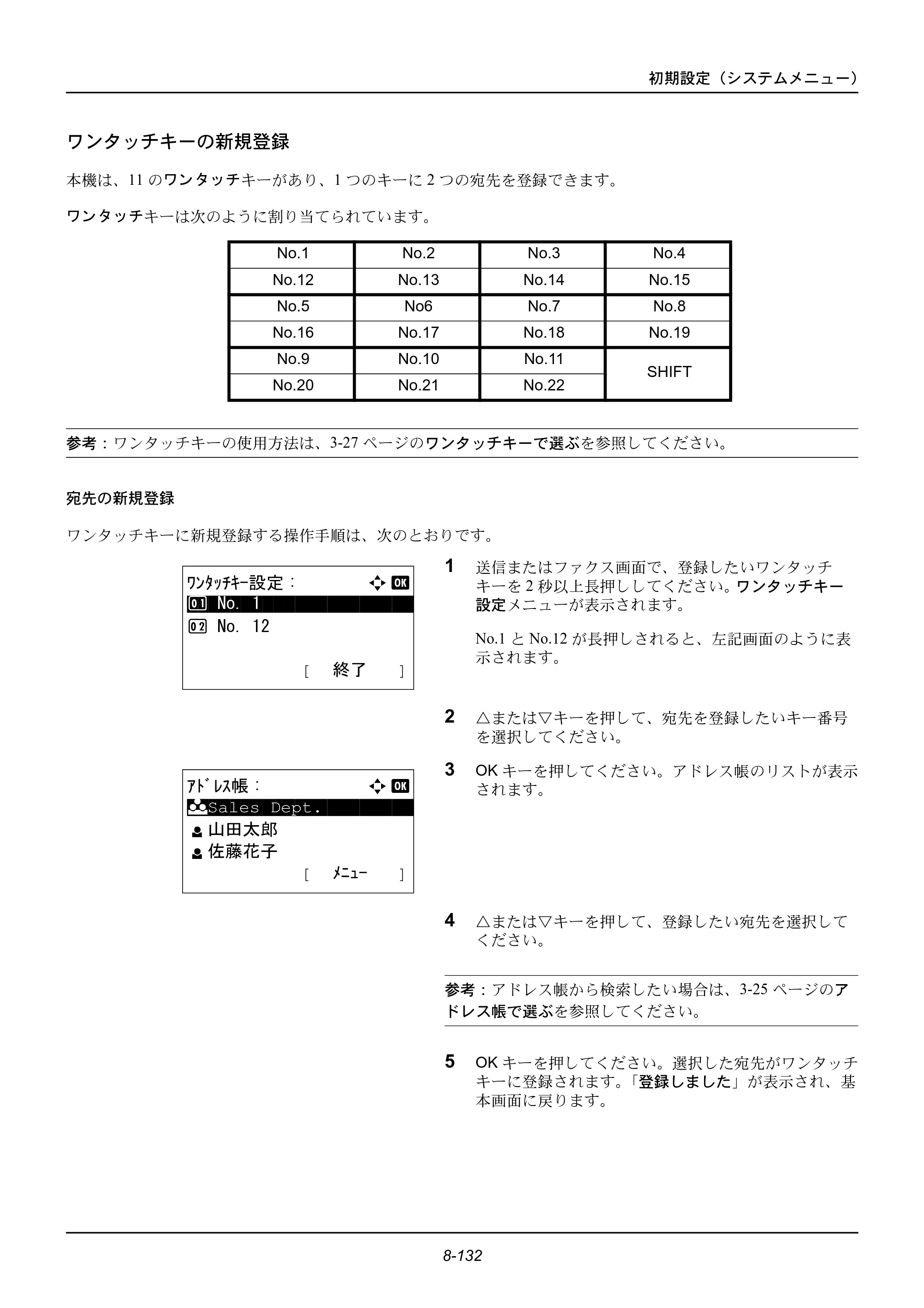 京セラ ECOSYS M2535dn ECOSYS M2535dn 使用説明書 — ワンタッチキーの新規登録 — 原本ページ — 328ページ