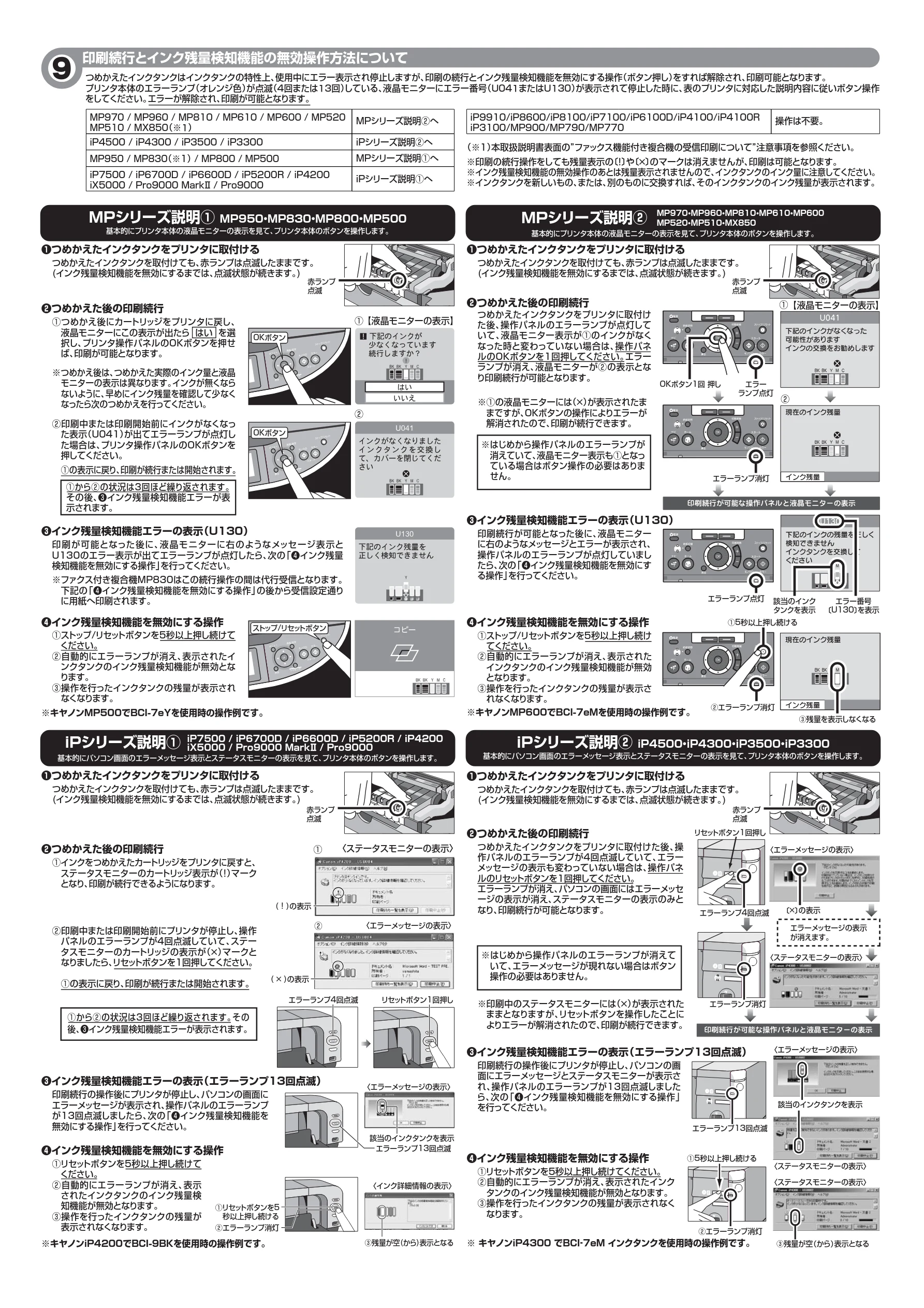 サンワサプライ 300-INK7BK5 取扱説明書 — iPシリーズ説明① — 図版 3-1 — 3ページ