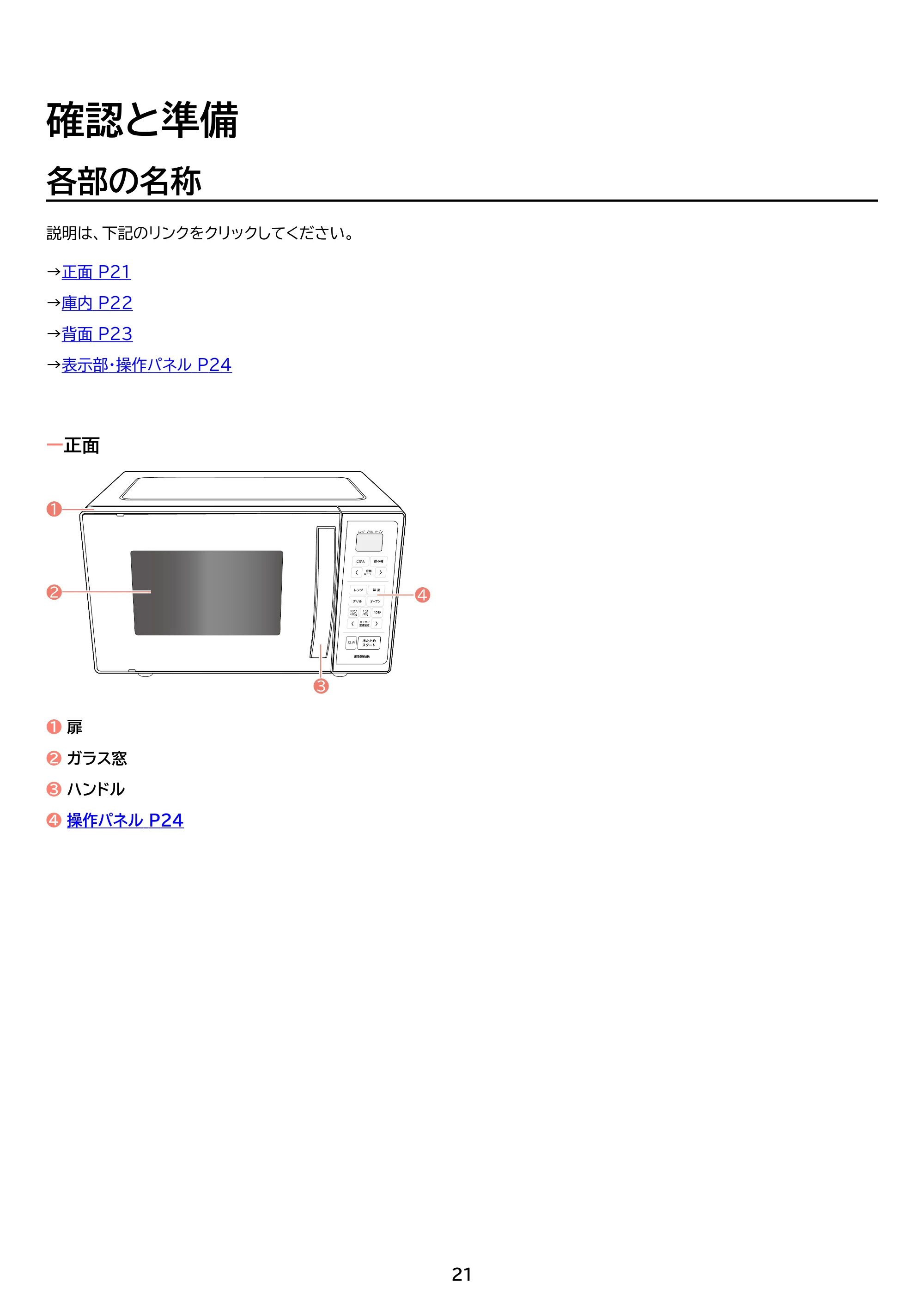 アイリスオーヤマ MO-F1601 取扱説明書 — 原本ページ — 21ページ
