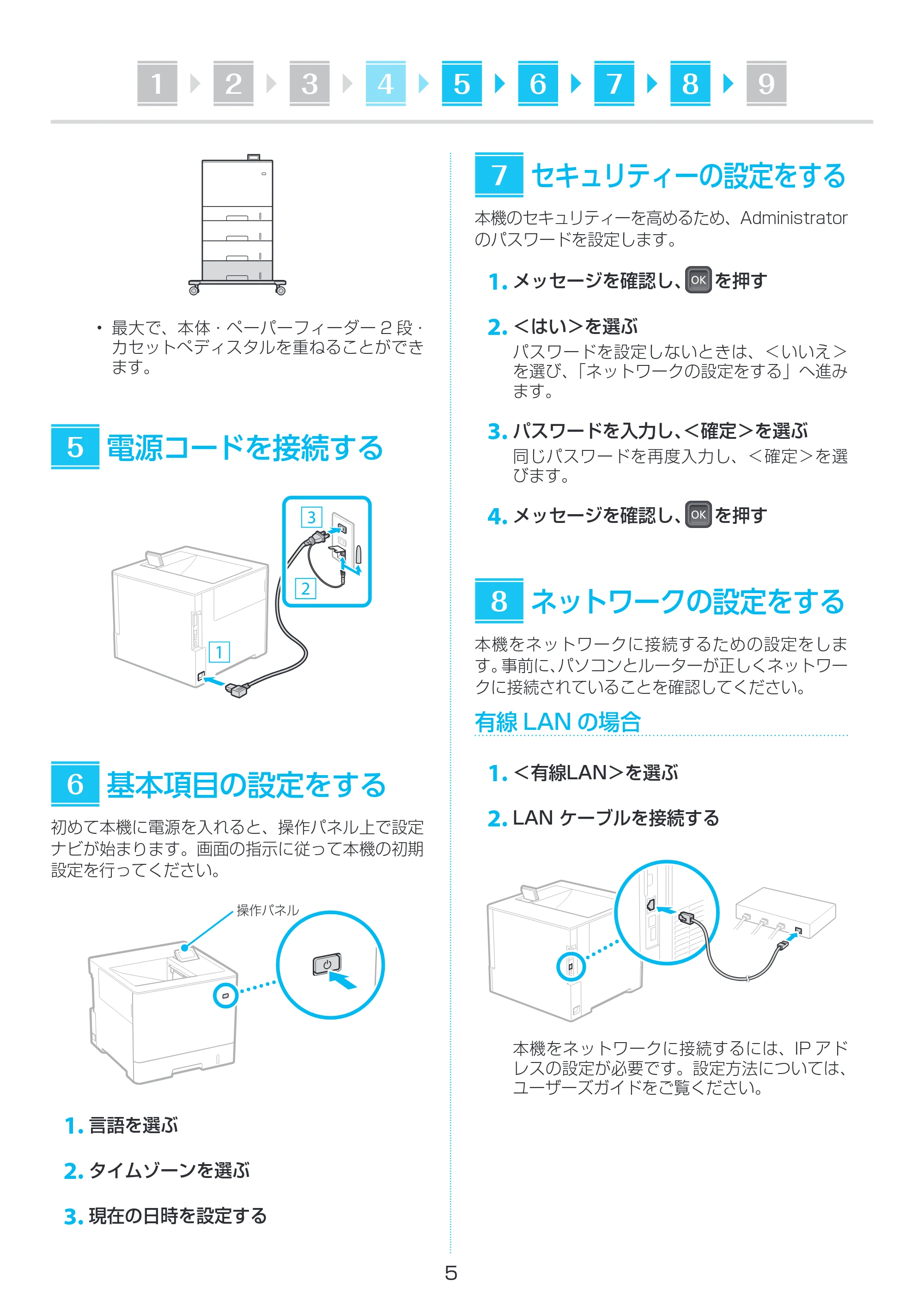 キヤノン LBP722Ci セットアップガイド 2021年12月2日更新（PDF：1.91MB） — 原本ページ — 5ページ