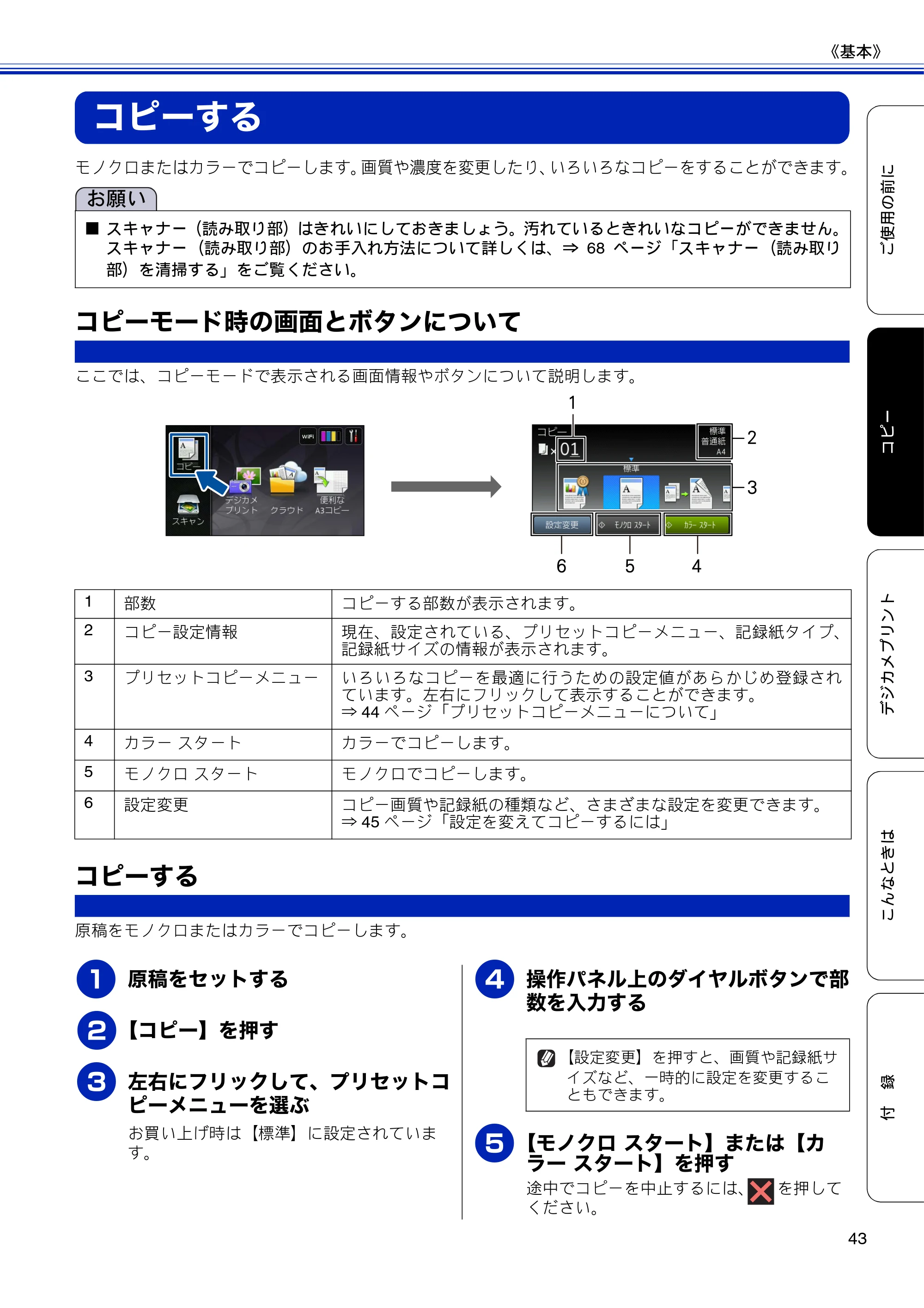 ブラザー DCP-J4210N ユーザーズガイド ~基本編~ — コピーする — 原本ページ — 45ページ
