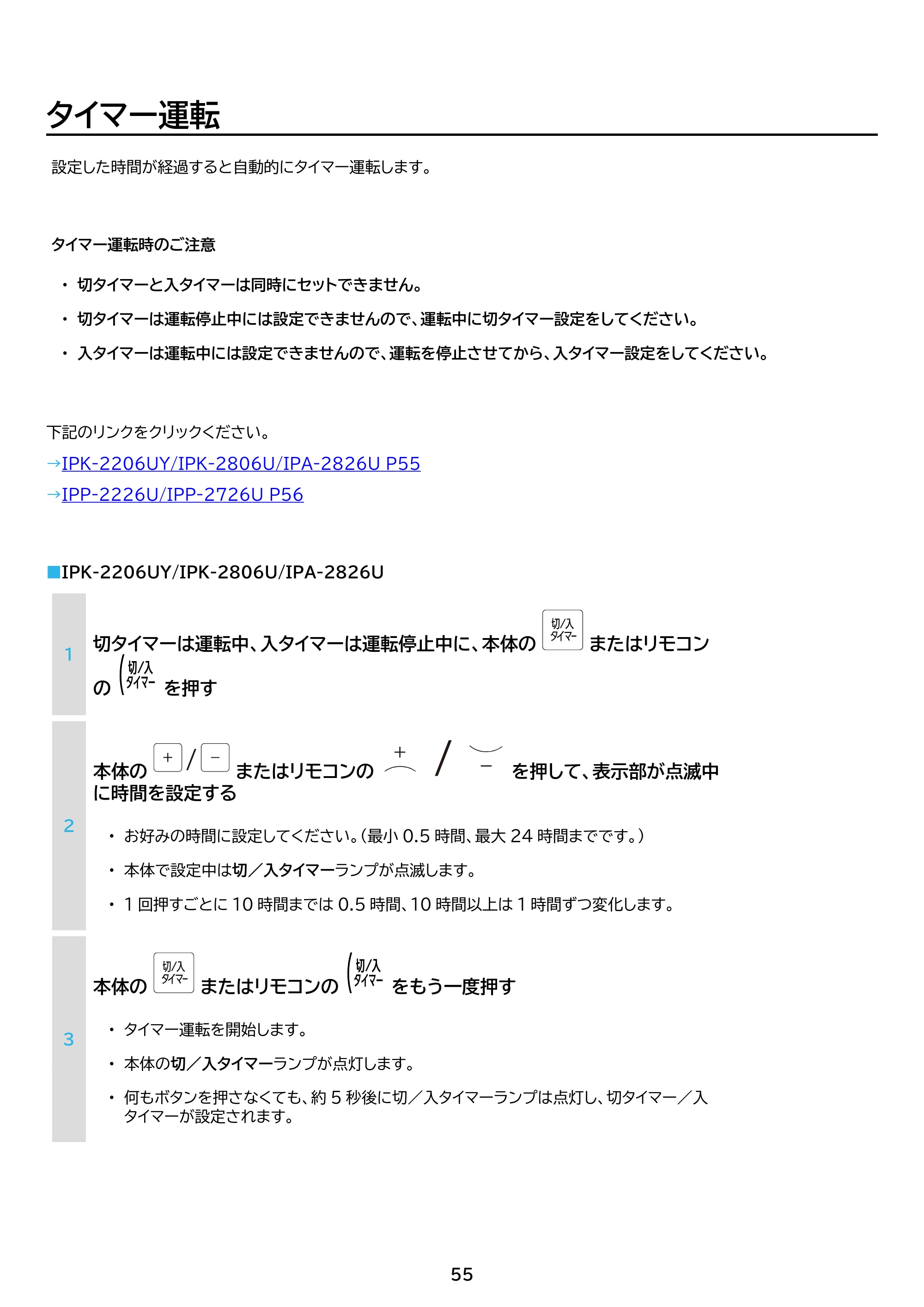 アイリスオーヤマ IPK-2806U 取扱説明書 — 原本ページ — 55ページ