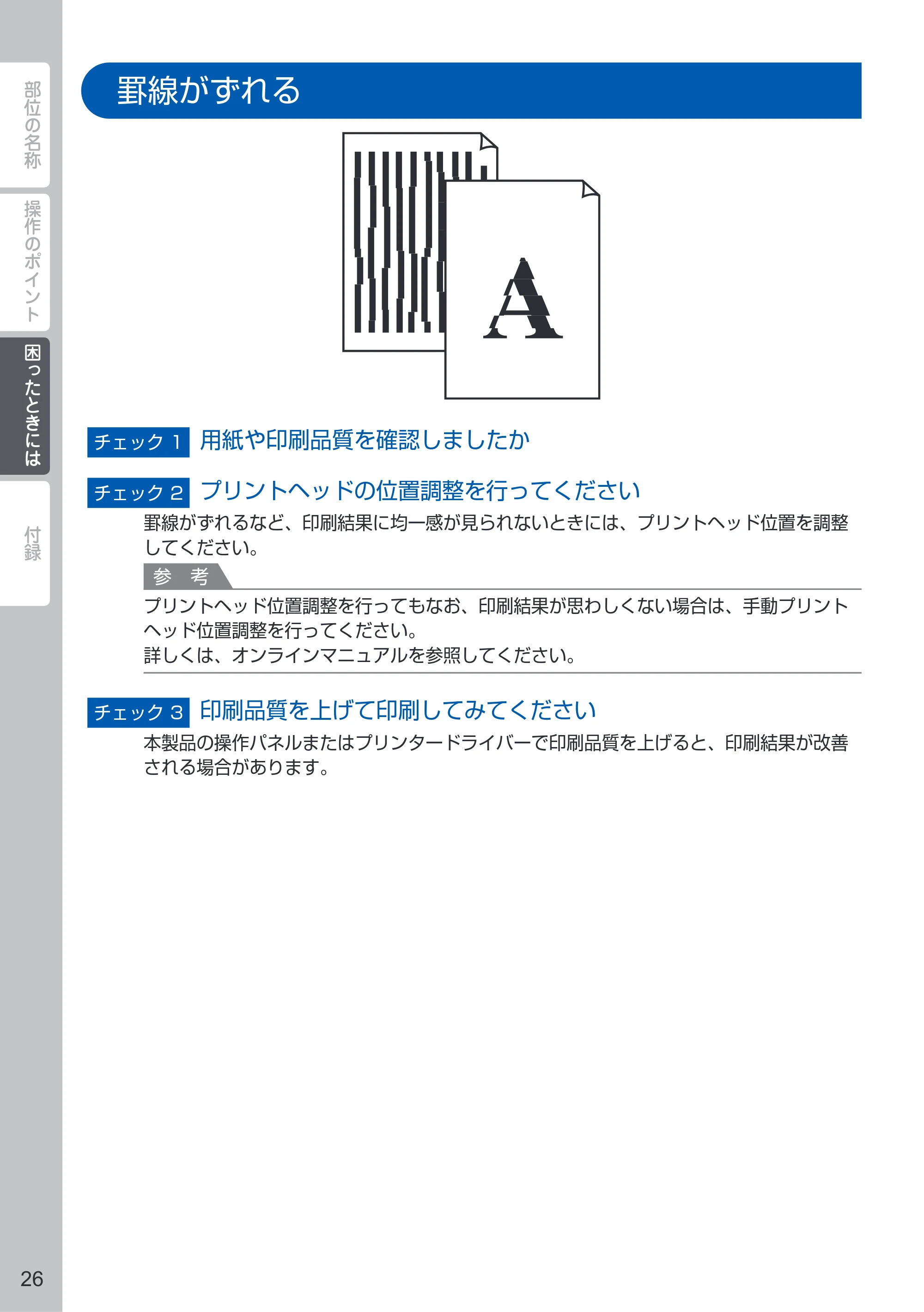 キヤノン PIXUS MG5630 PIXUS 早わかり（PDF：3.06MB） — 罫線がずれる — 原本ページ — 28ページ