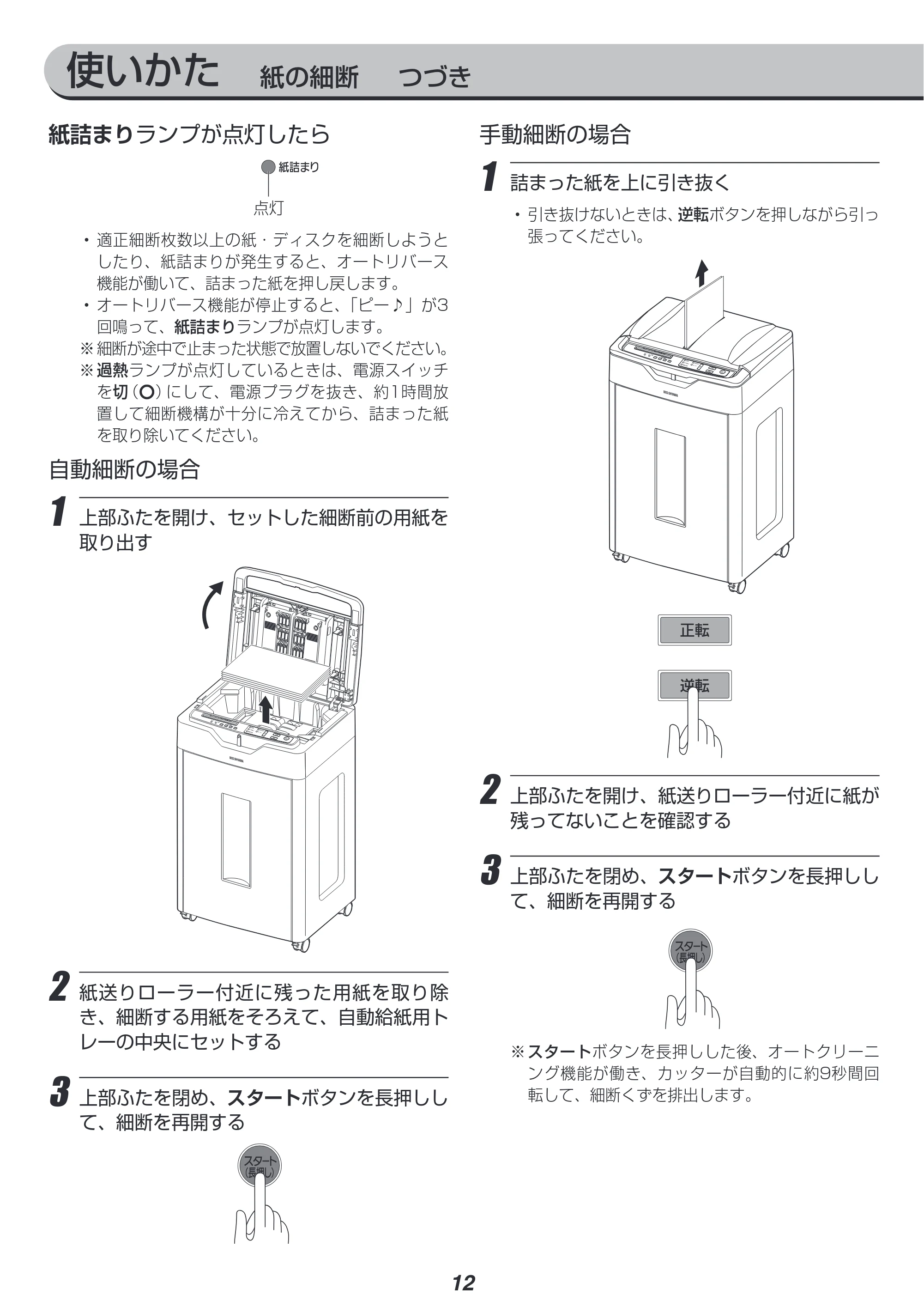 アイリスオーヤマ AFS600C 取扱説明書 — 原本ページ — 12ページ