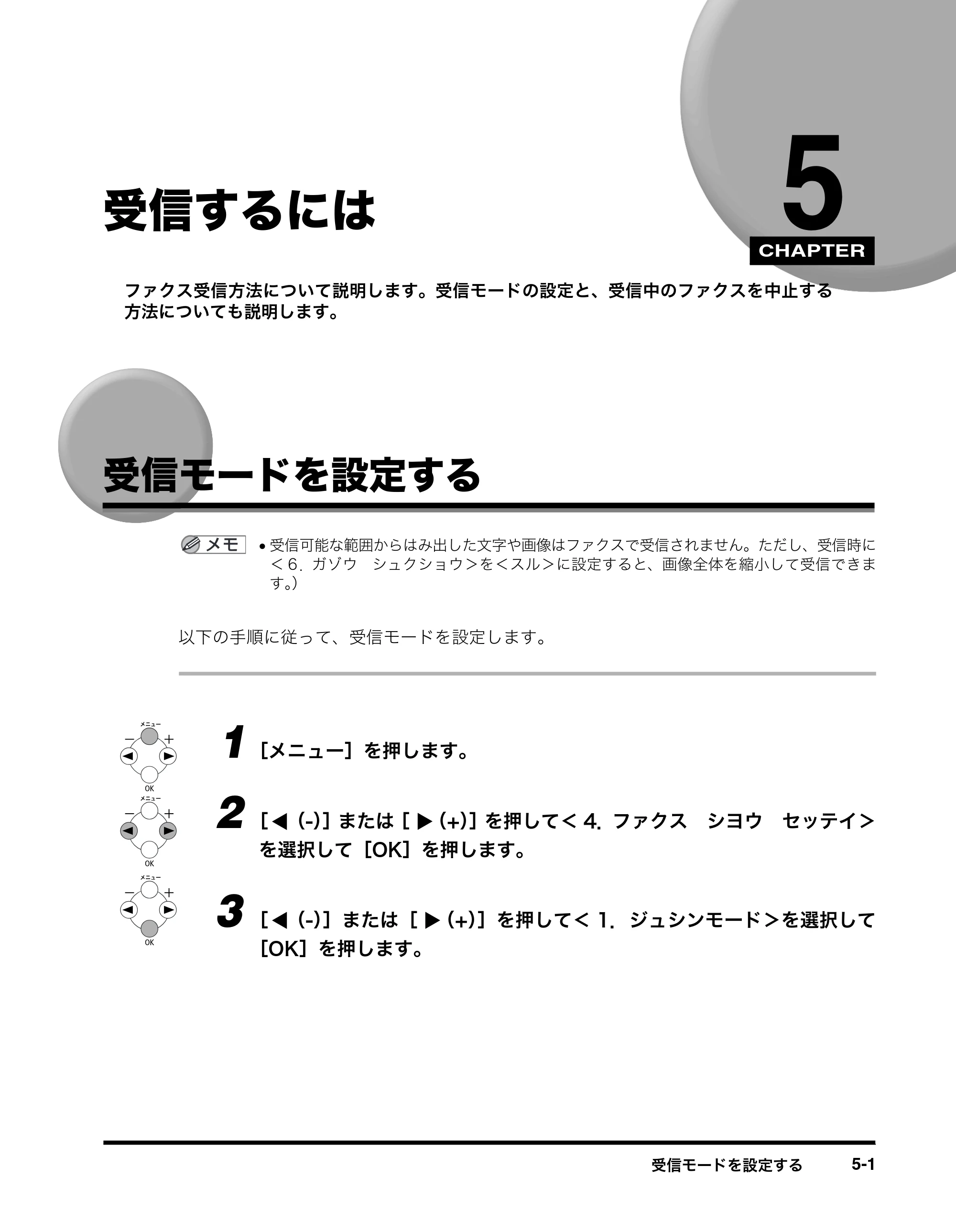 キヤノン MF8180 ファクスガイド （PDF形式／3.23Mバイト） — 受信するには — 原本ページ — 51ページ