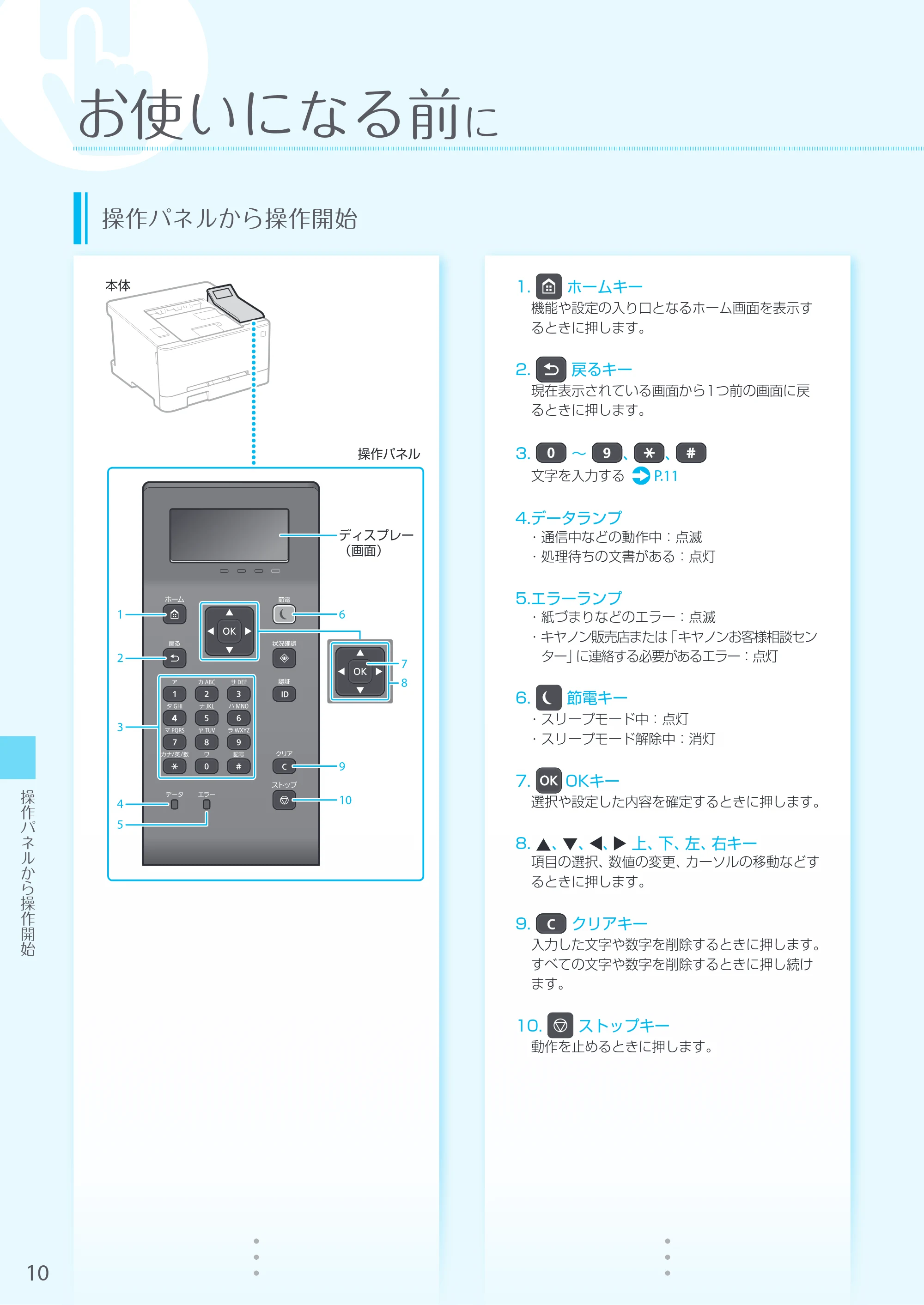 キヤノン LBP664C・LBP662C・LBP661C・LBP622C・LBP621C LBP622C／LBP621C はじめにお読みください 2019年5月15日掲載（PDF：15.2MB） — 原本ページ — 10ページ