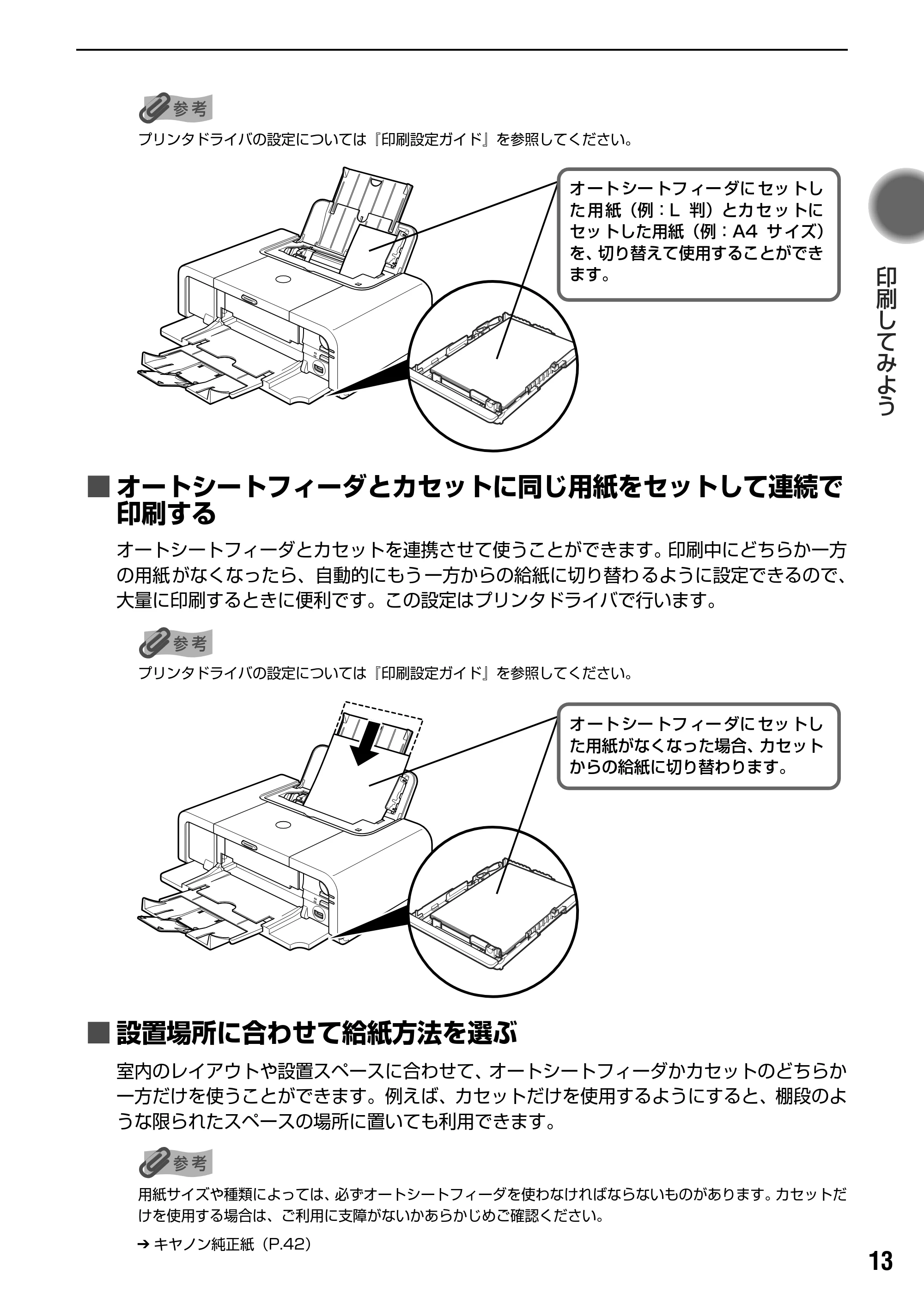 キヤノン PIXUS iP5200R 基本操作ガイド （PDF形式／8.94Mバイト） — 原本ページ — 15ページ
