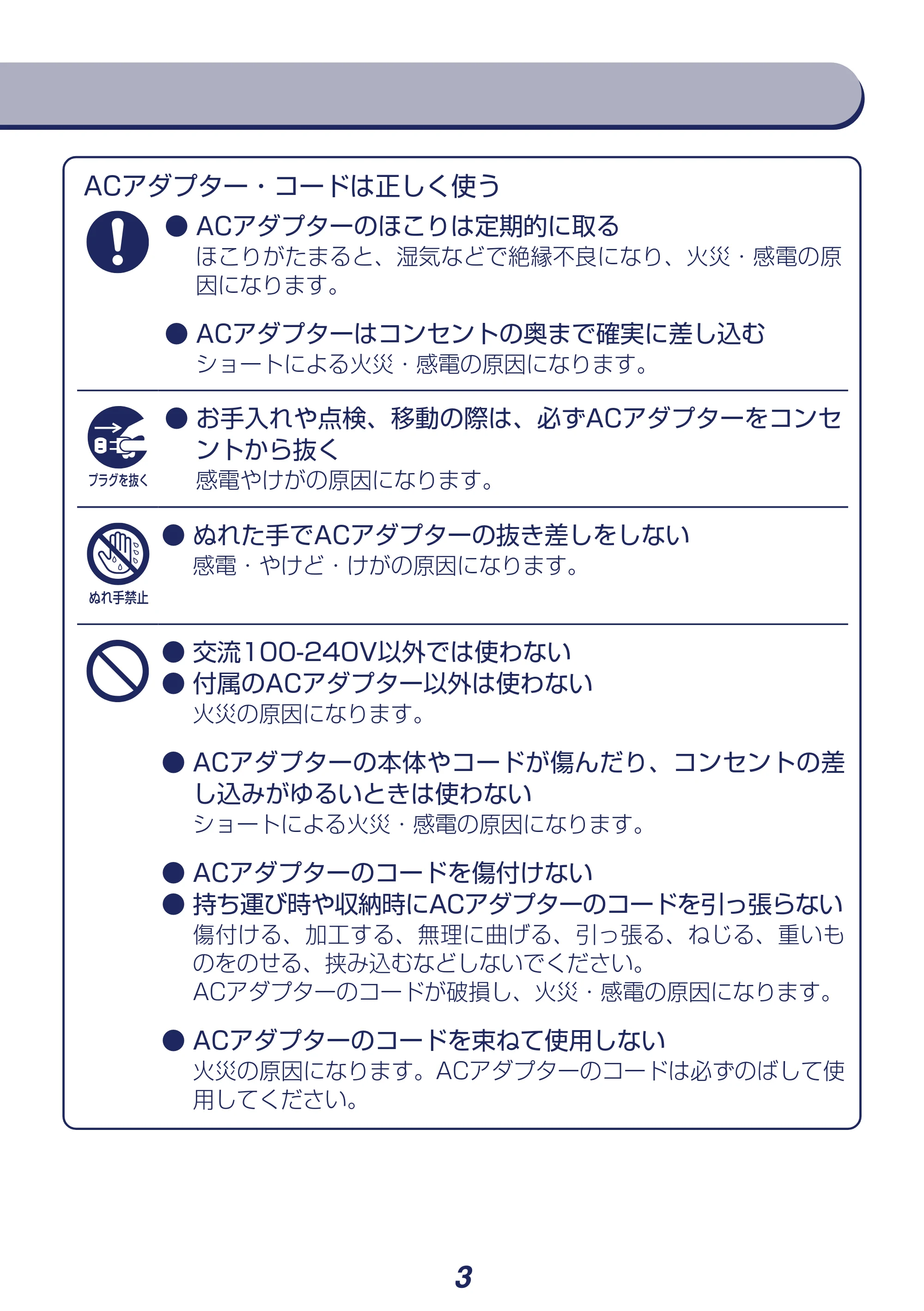 アイリスオーヤマ DCJET15 / KCF-SDCC152T 取扱説明書 — 原本ページ — 3ページ