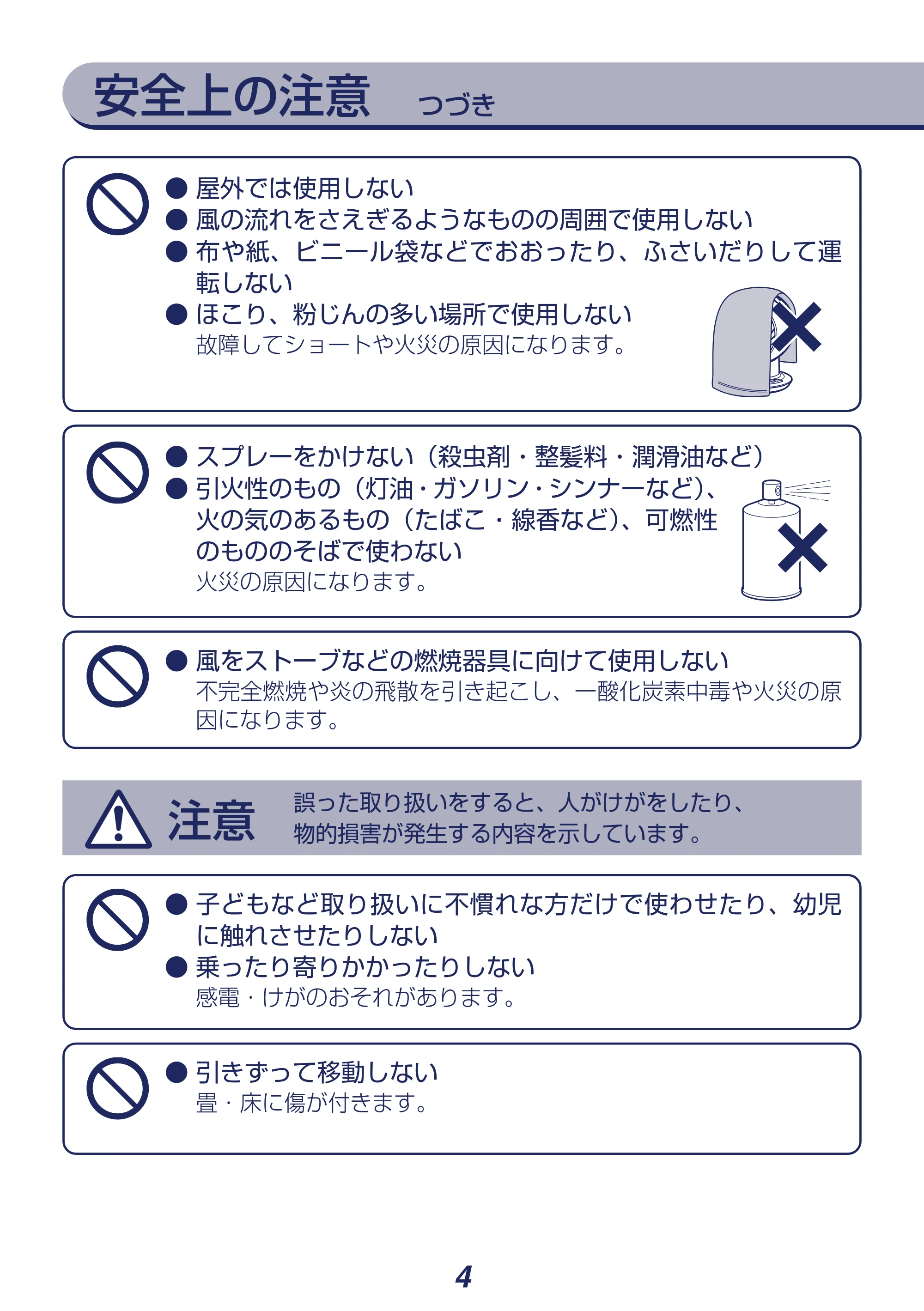 アイリスオーヤマ DCJET15 / KCF-SDCC152T 取扱説明書 — 原本ページ — 4ページ