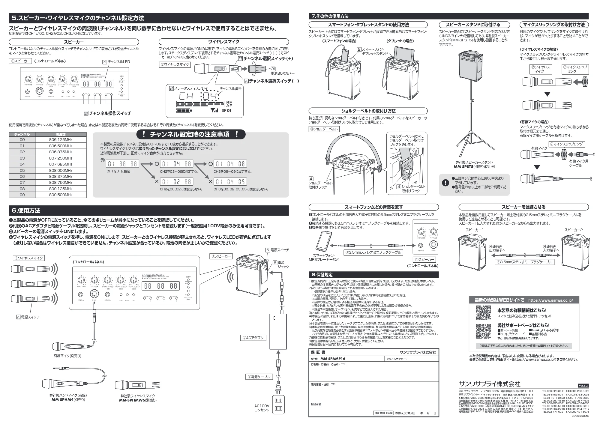 サンワサプライ MM-SPAMP16 取扱説明書 — 原本ページ — 2ページ