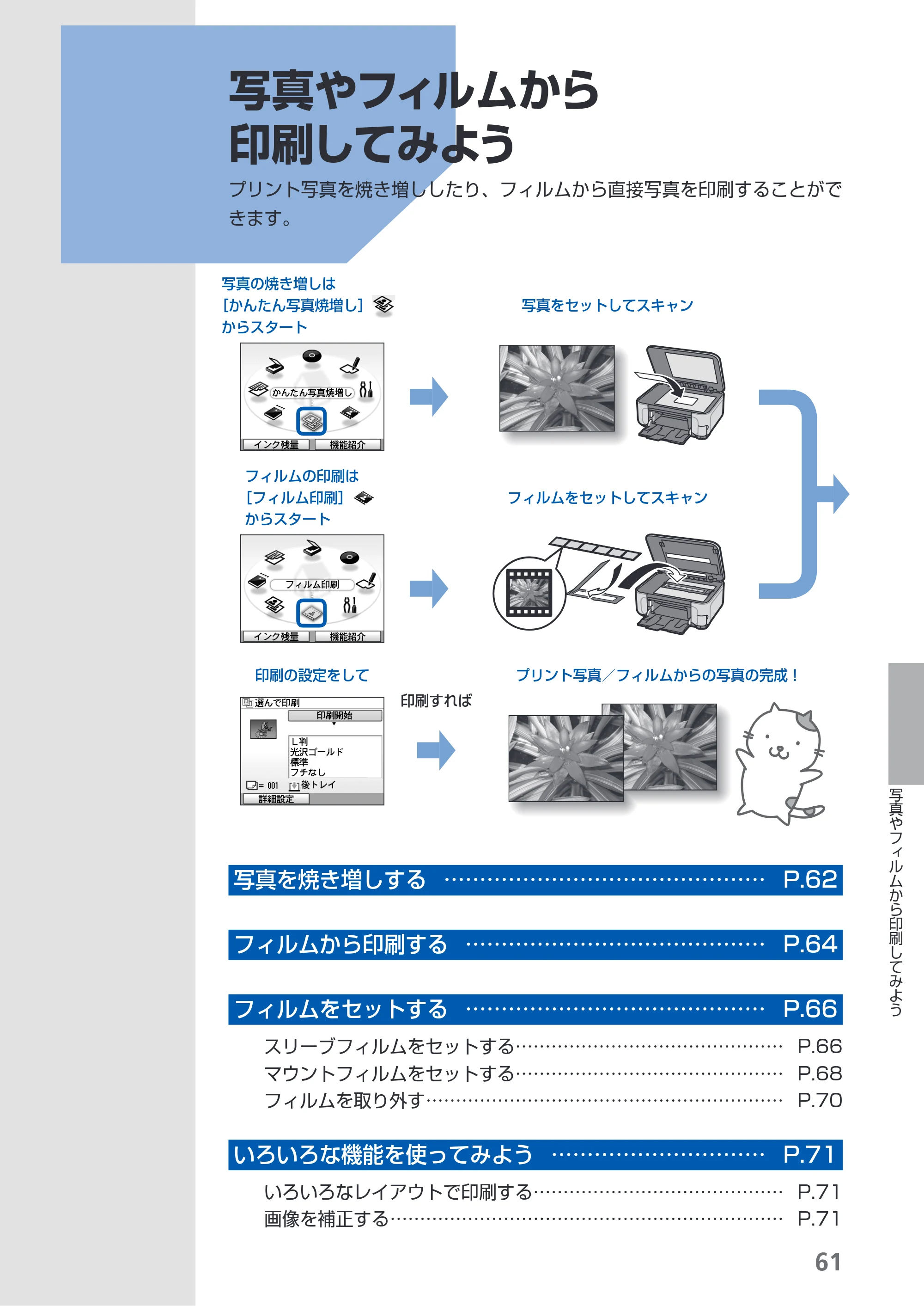 キヤノン PIXUS MP990 らくらく操作ガイド （PDF形式／26.94Mバイト） — 原本ページ — 63ページ
