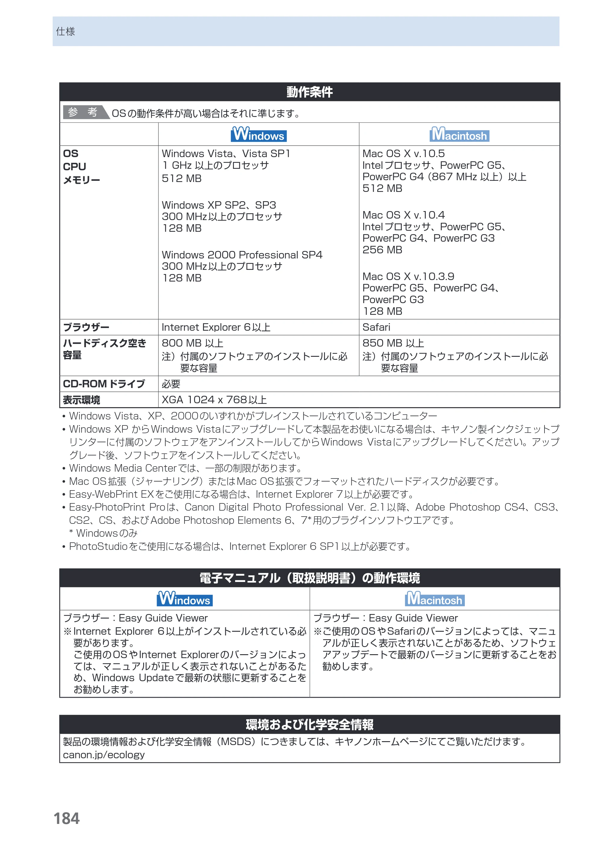 キヤノン PIXUS MP990 らくらく操作ガイド （PDF形式／26.94Mバイト） — 原本ページ — 186ページ