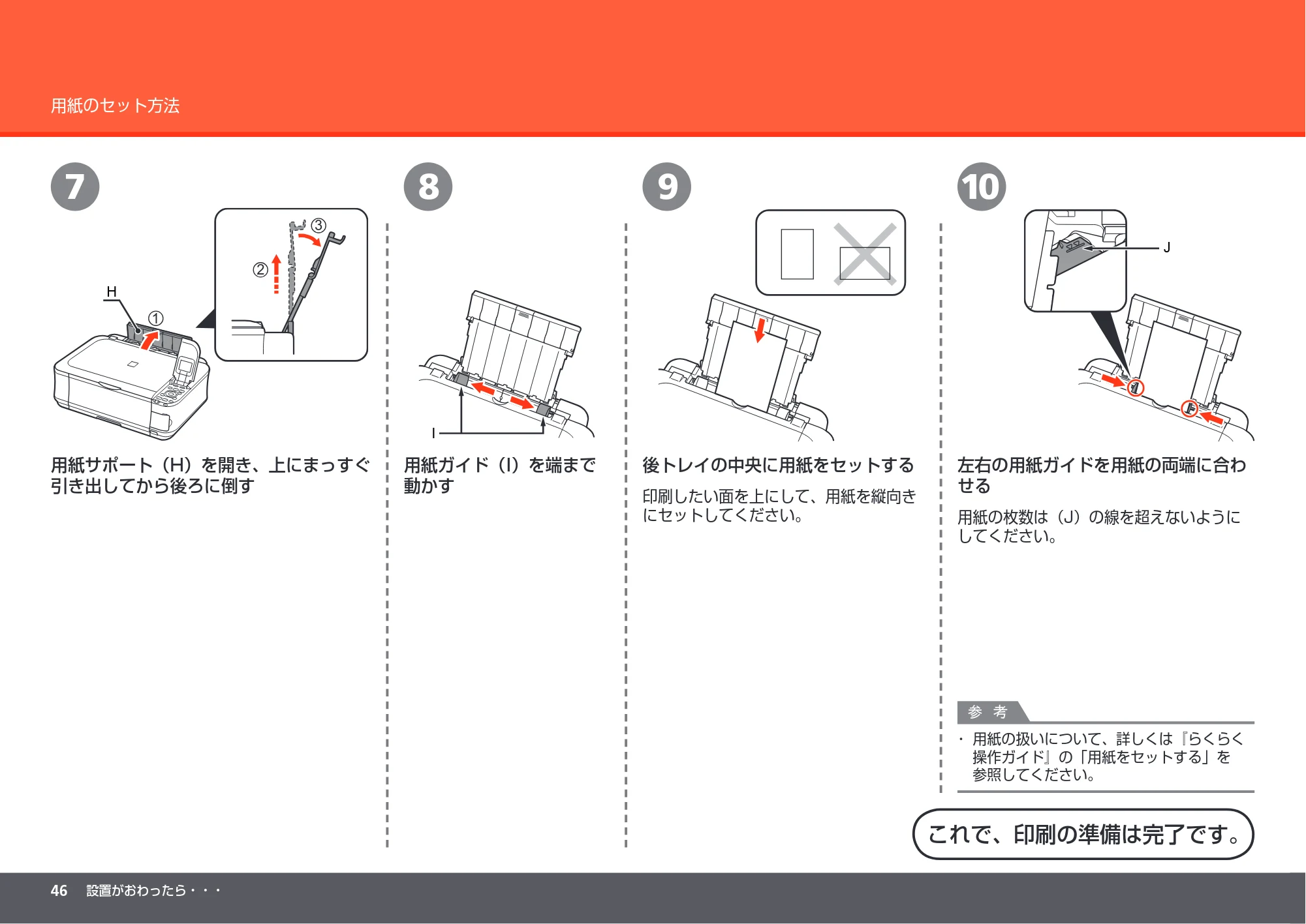 キヤノン PIXUS MP560 かんたんスタートガイド （PDF形式／8.39Mバイト） — 原本ページ — 48ページ