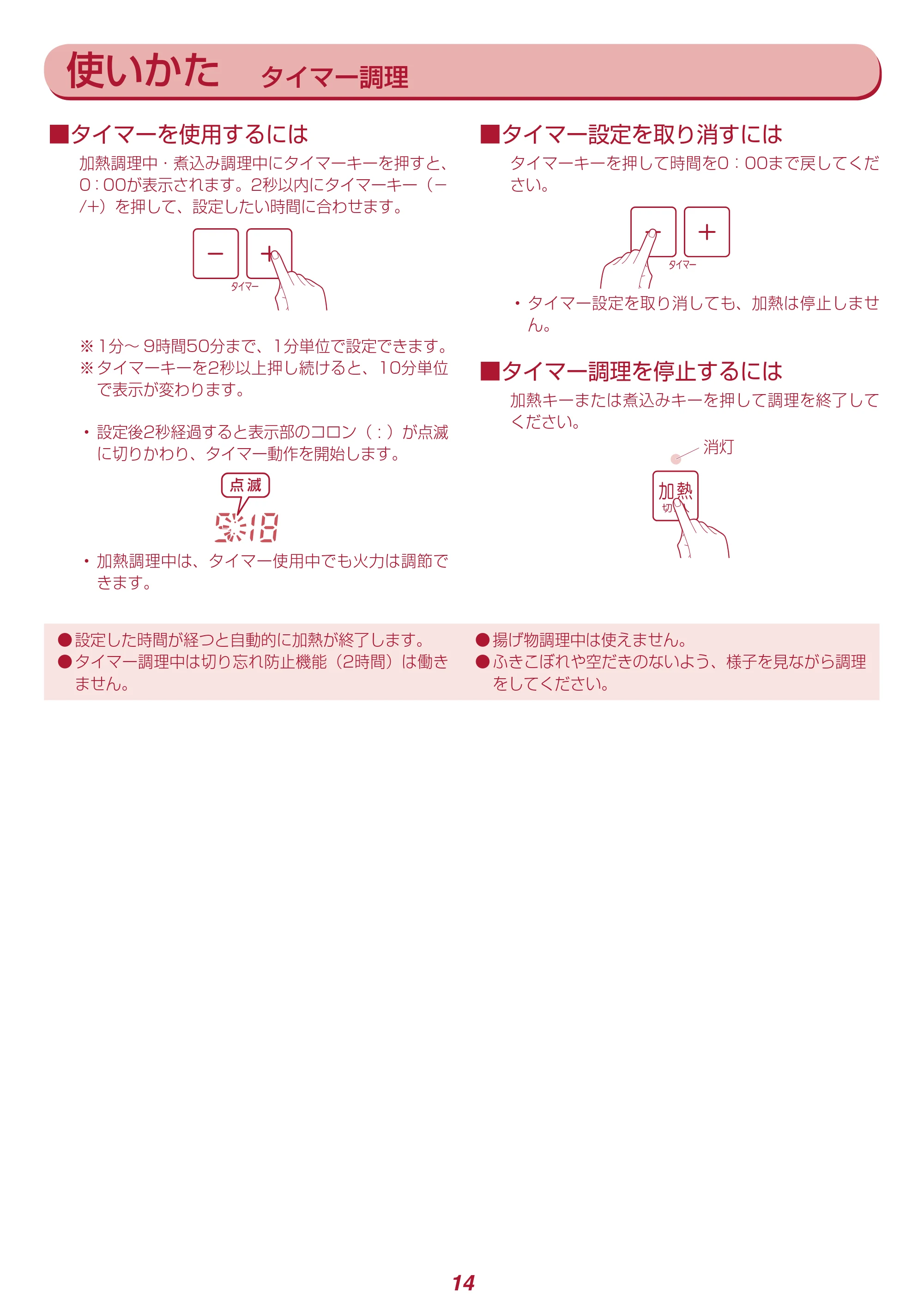 アイリスオーヤマ IHC-T41 取扱説明書 — 原本ページ — 14ページ