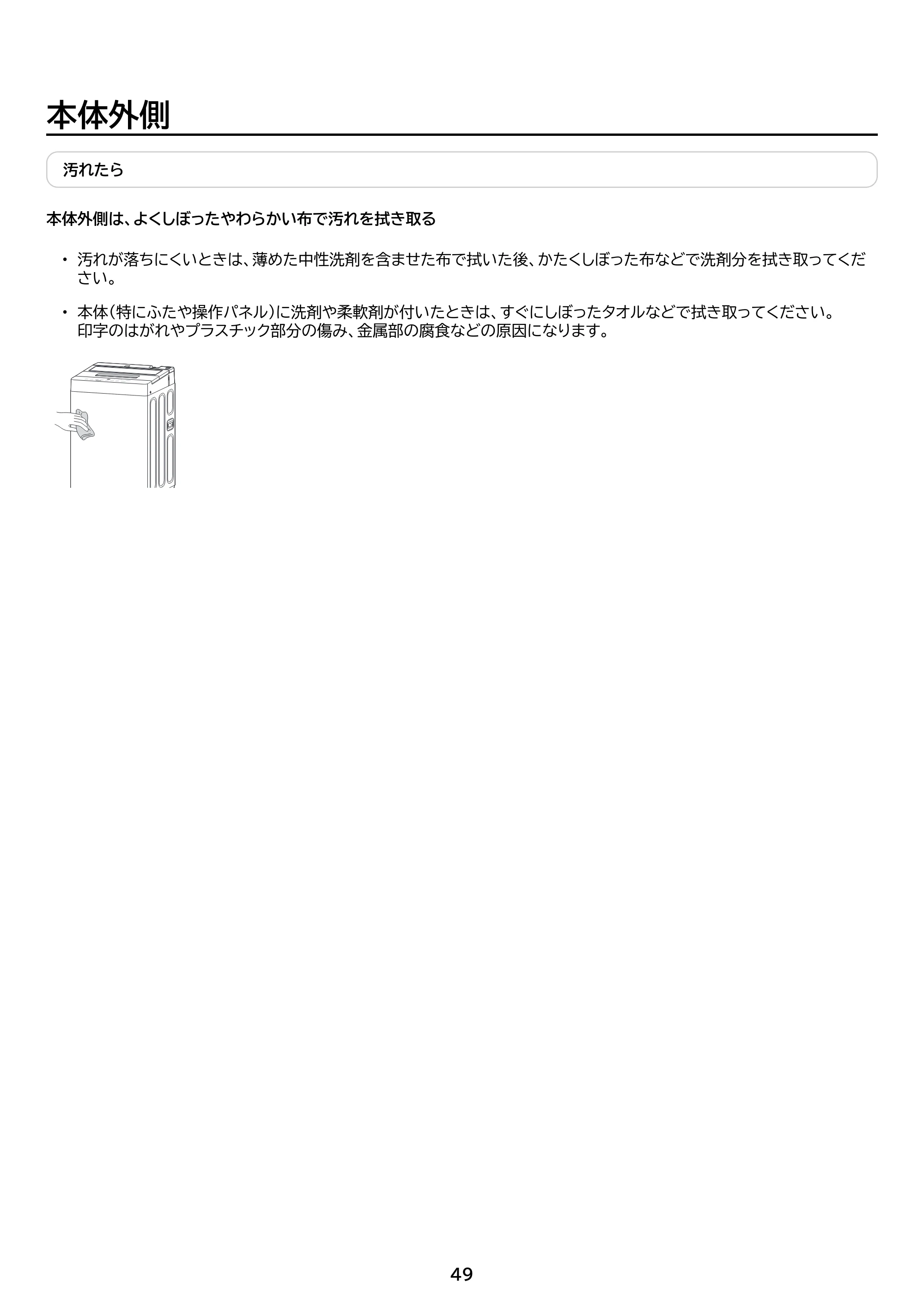 アイリスオーヤマ ITW-70A01-BH 取扱説明書 — 原本ページ — 49ページ