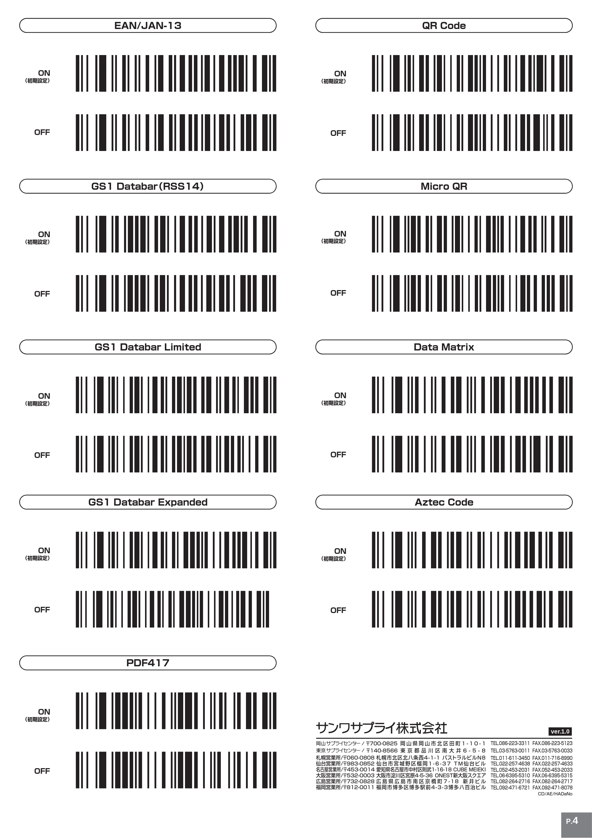 サンワサプライ BCR-BT2D3W 取扱説明書 — 原本ページ — 4ページ