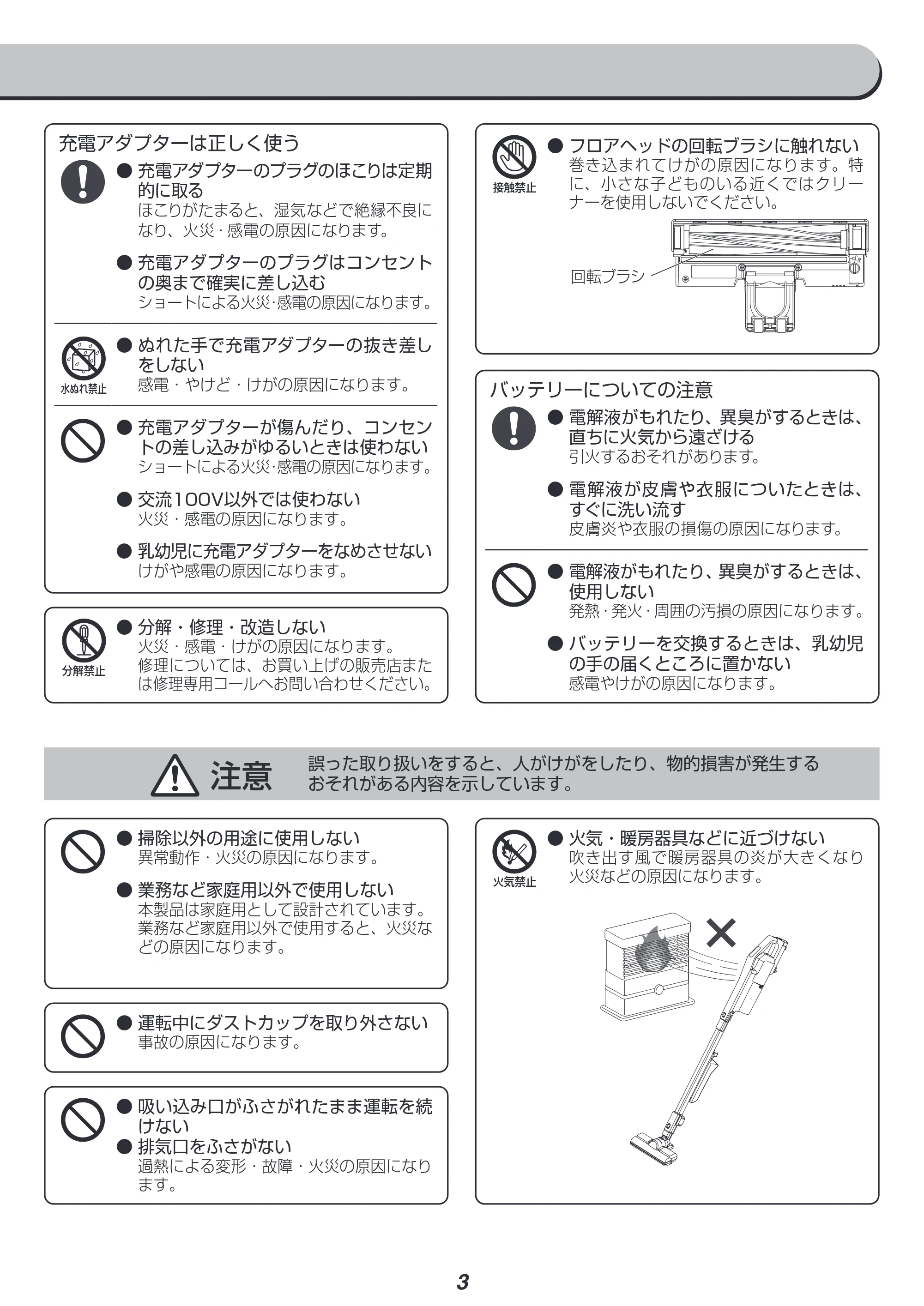 アイリスオーヤマ SCD-R1PB 取扱説明書 — 原本ページ — 3ページ