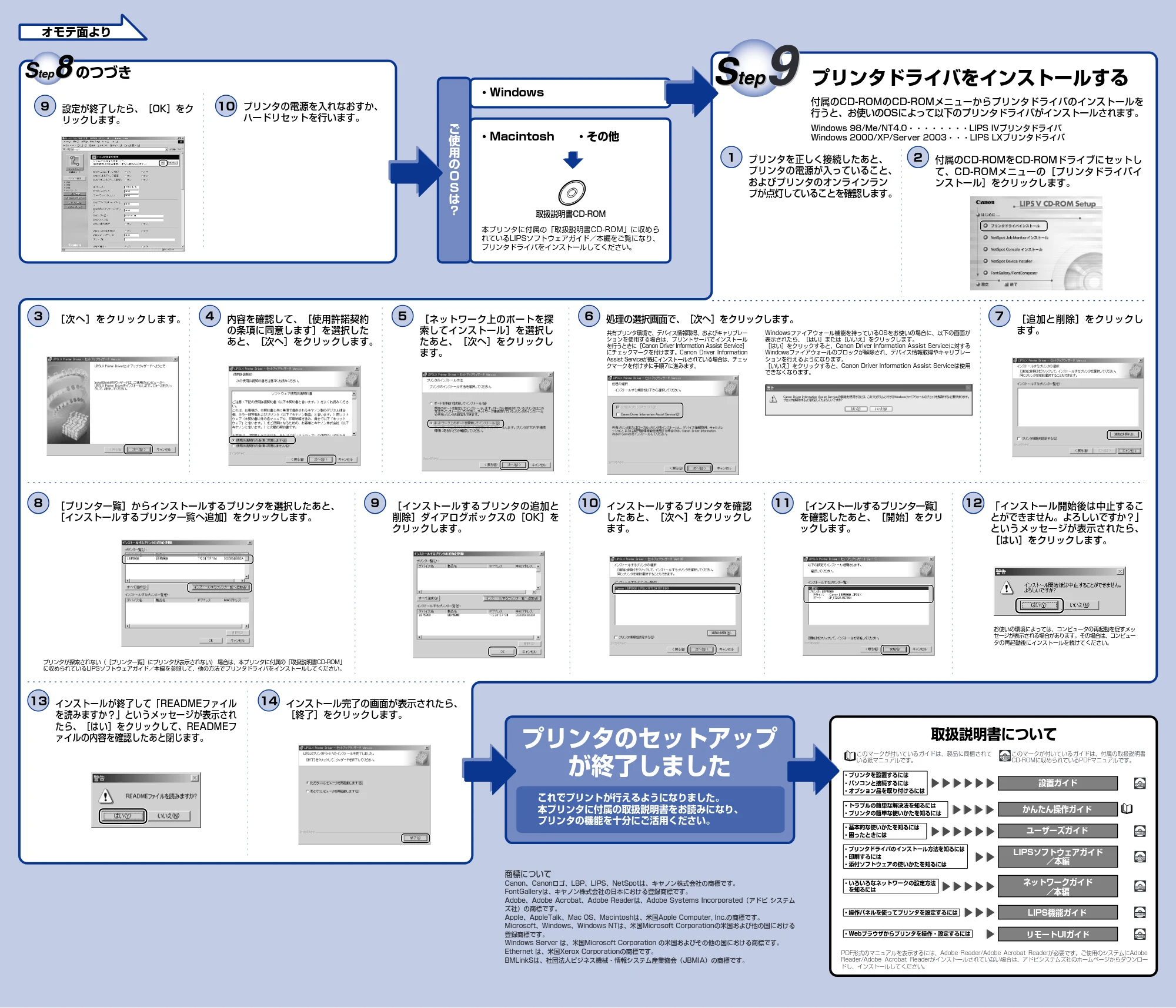 キヤノン LBP5900 設置時にお読みください 2006年4月18日更新 （PDF形式／3.38Mバイト） — 原本ページ — 4ページ