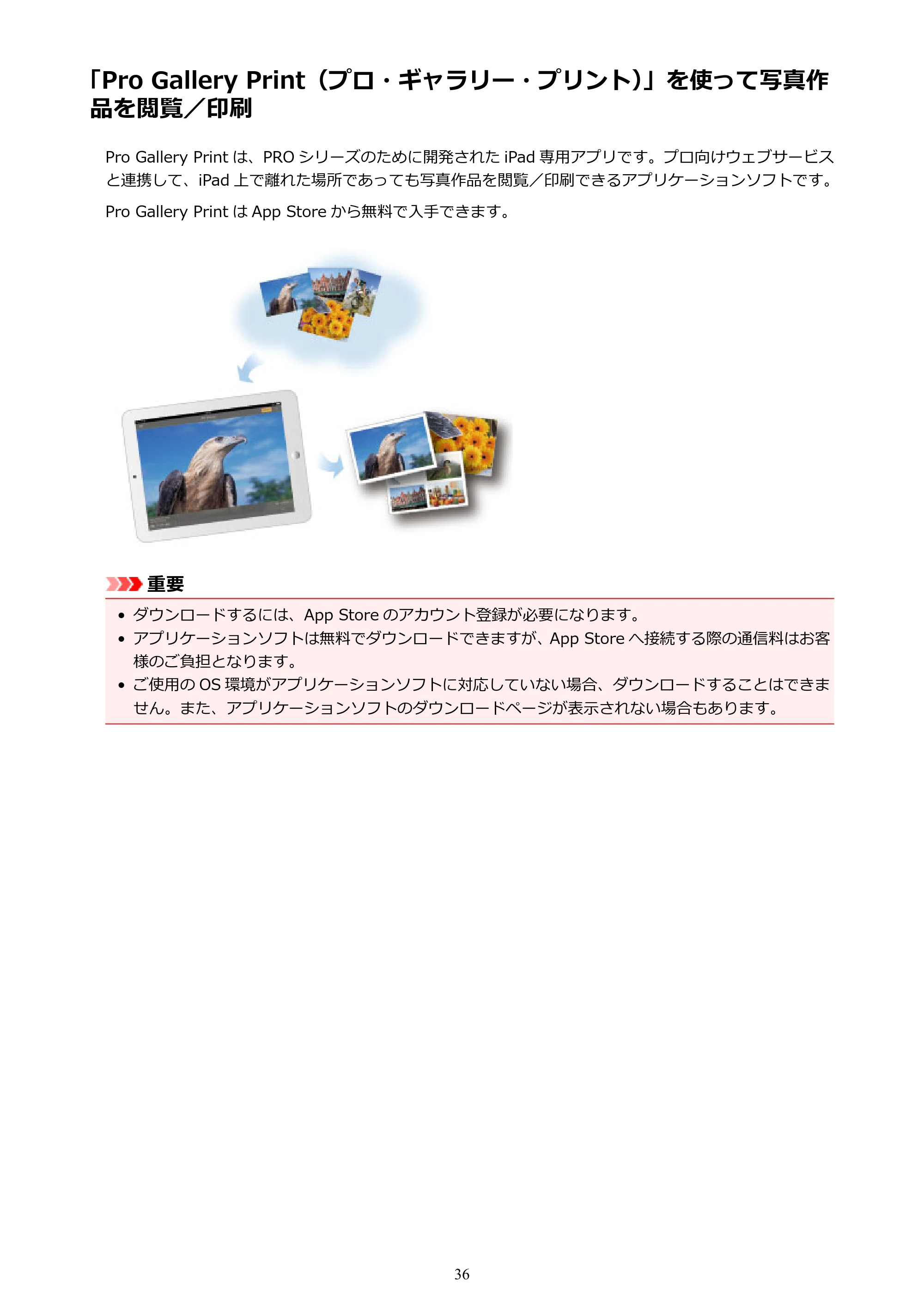 キヤノン PRO-4000 imagePROGRAF PRO-4000 （PDF） 電子マニュアル （Mac版） 2021年7月1日掲載（PDF：14.0MB） — 原本ページ — 36ページ