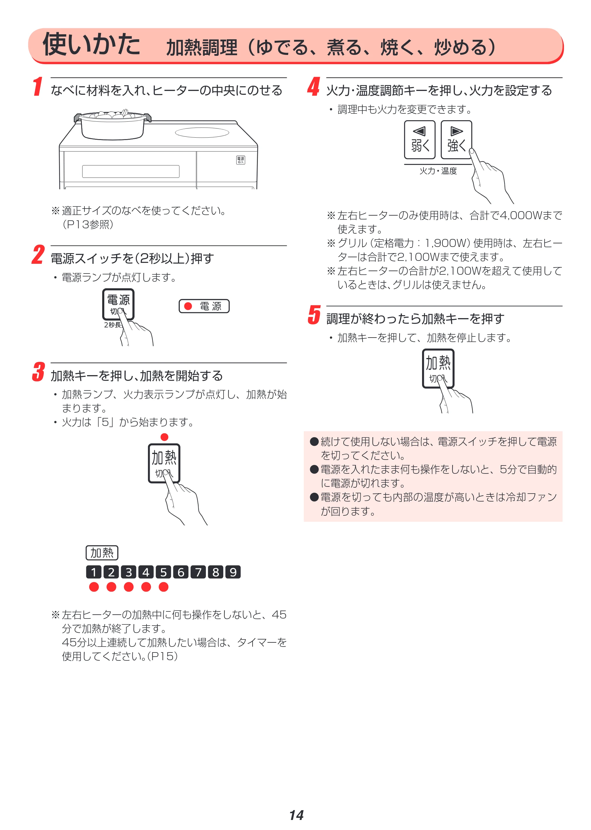 アイリスオーヤマ IHC-SG221 取扱説明書 — 原本ページ — 16ページ