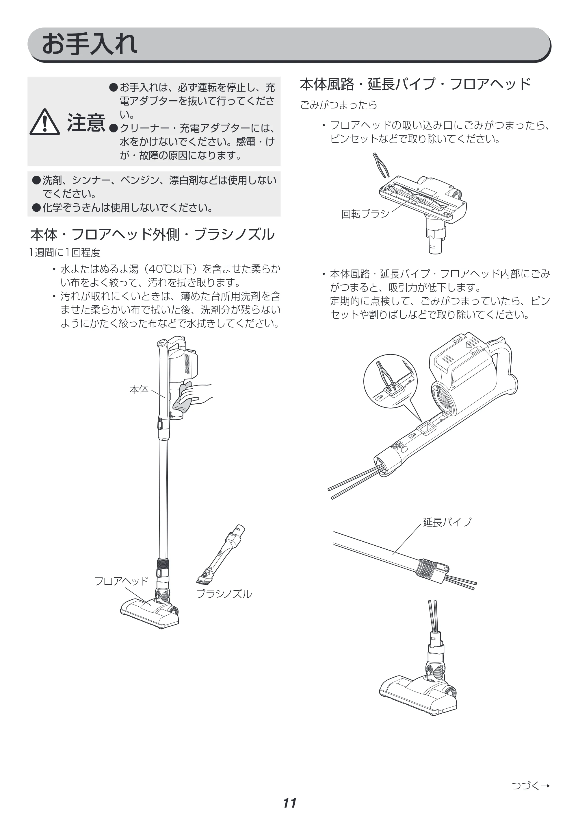 アイリスオーヤマ SCD-143P-CW 取扱説明書 — 原本ページ — 11ページ