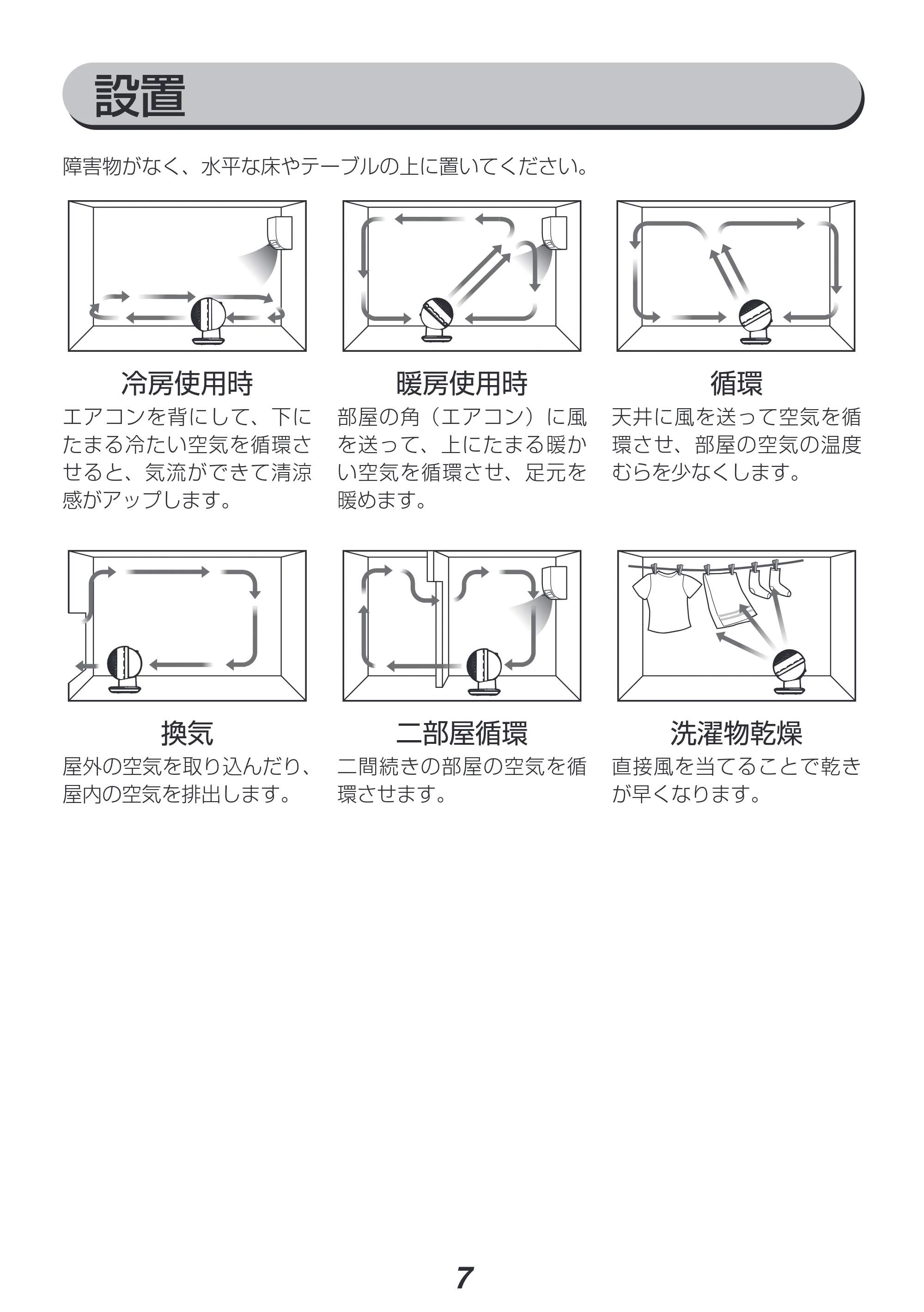 アイリスオーヤマ DCJET18 / KCF-SDC182T 取扱説明書 — 原本ページ — 7ページ