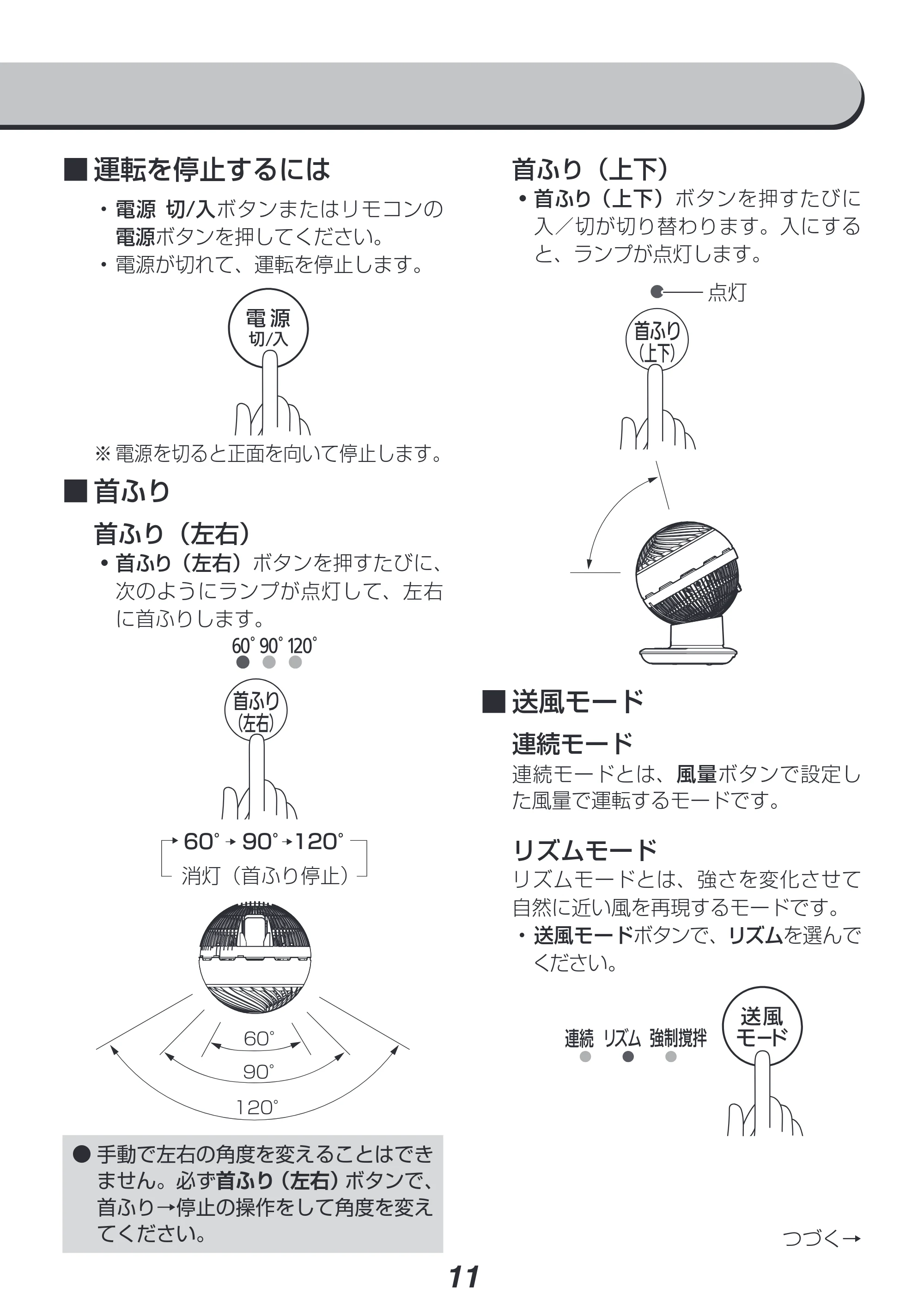 アイリスオーヤマ DCJET18 / KCF-SDC182T 取扱説明書 — 原本ページ — 11ページ