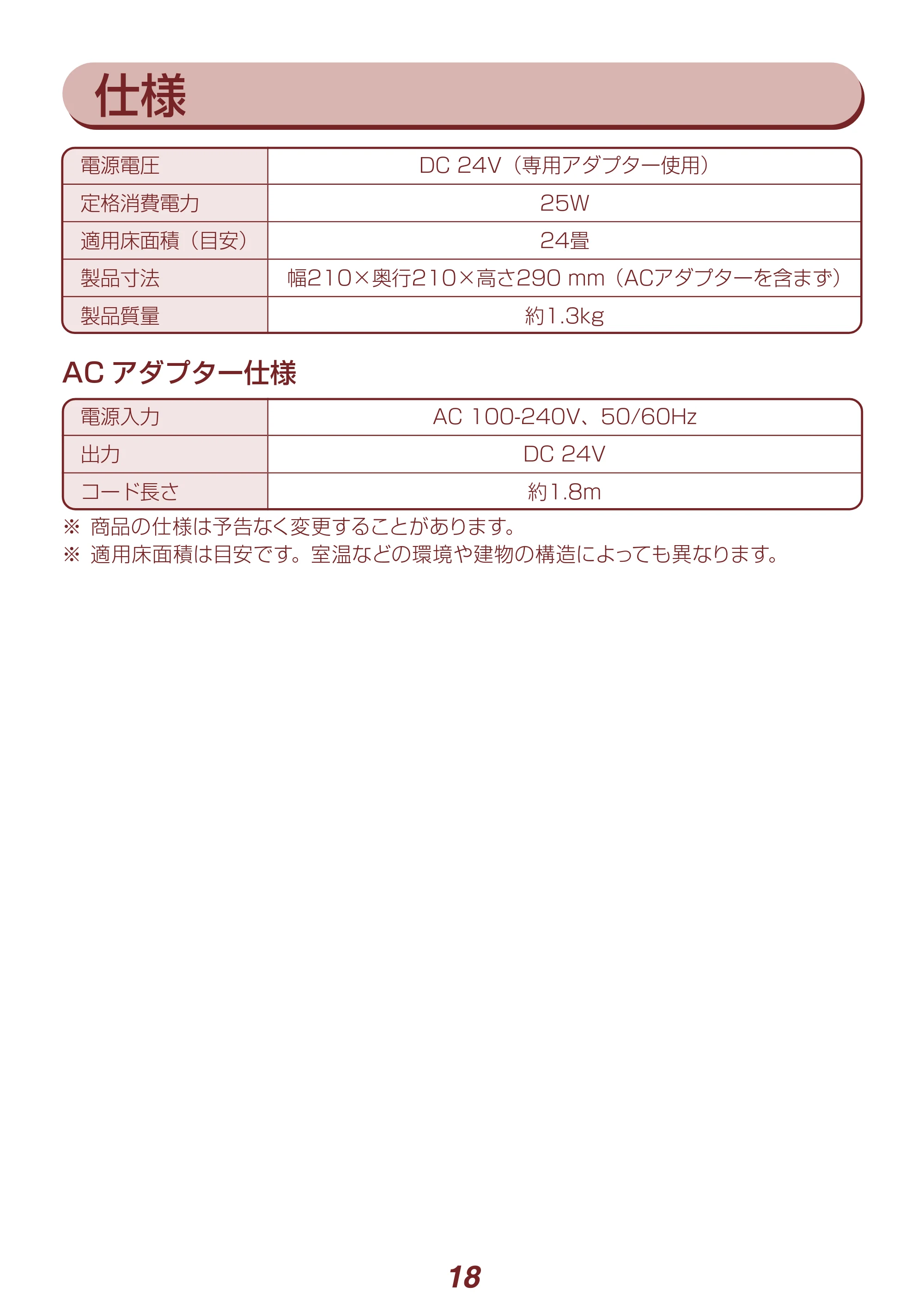 アイリスオーヤマ PCF-SDCC15T 取扱説明書 — 原本ページ — 18ページ