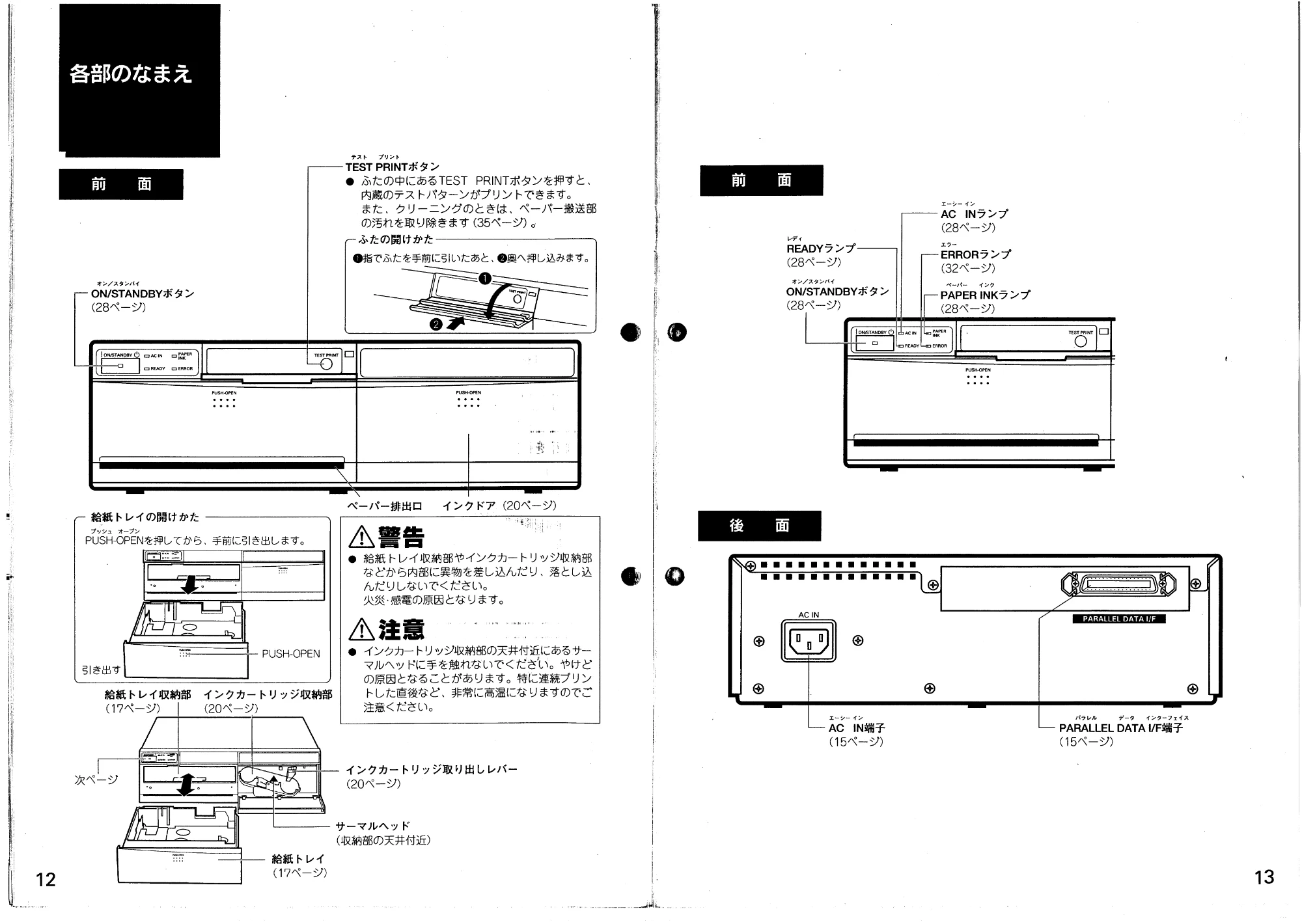 日立 VY60D 取扱説明書 — 各部のなまえ — 原本ページ — 7ページ